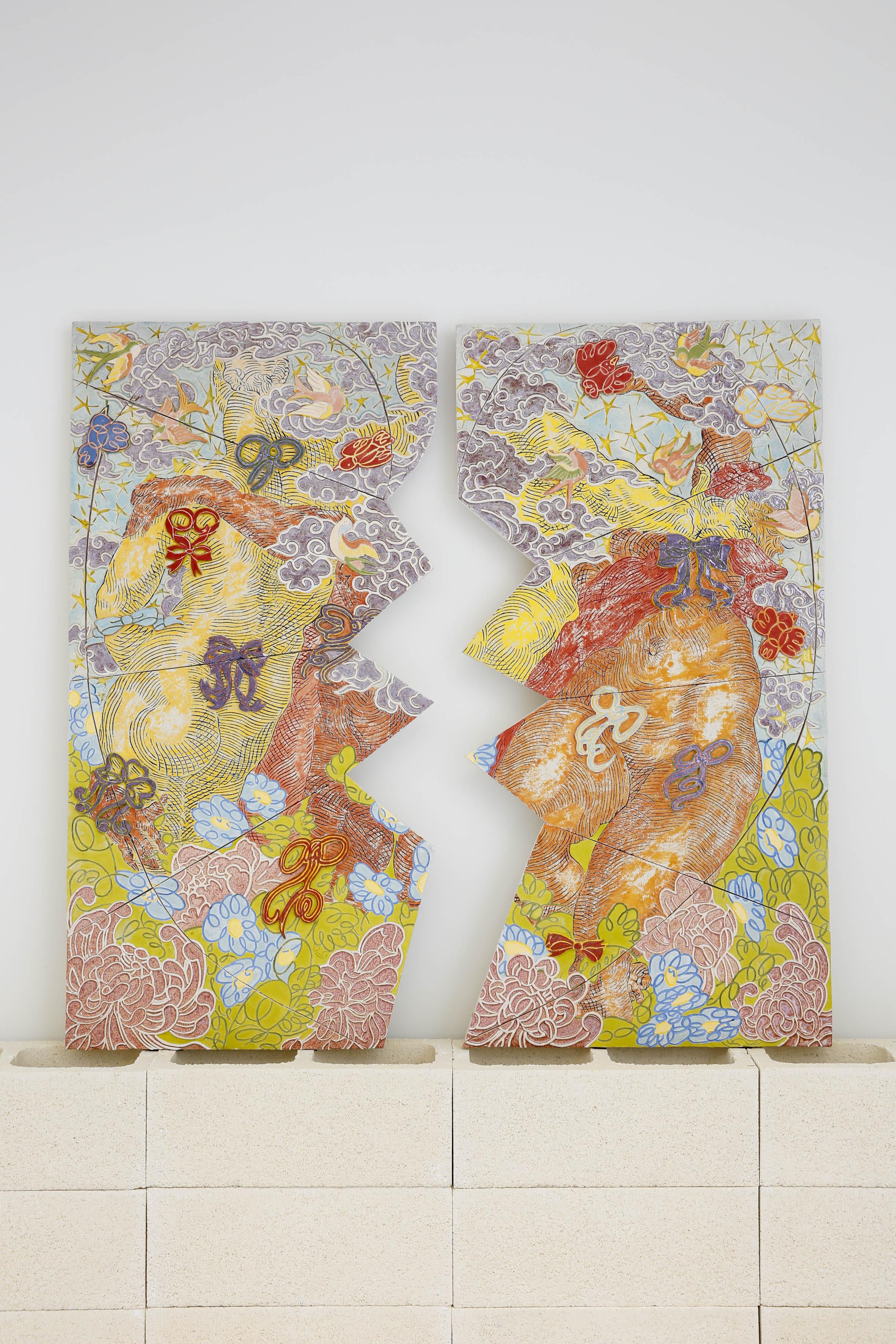 Work by Giuditta Branconi in the exhibition âSupponiamo un amoreâ, curated by Fondazione Officine Saffi in collaboration with Fosbury Architecture. Main Sponsor: Iris Ceramica Group. Courtesy the artist and Fondazione Officine Saffi.