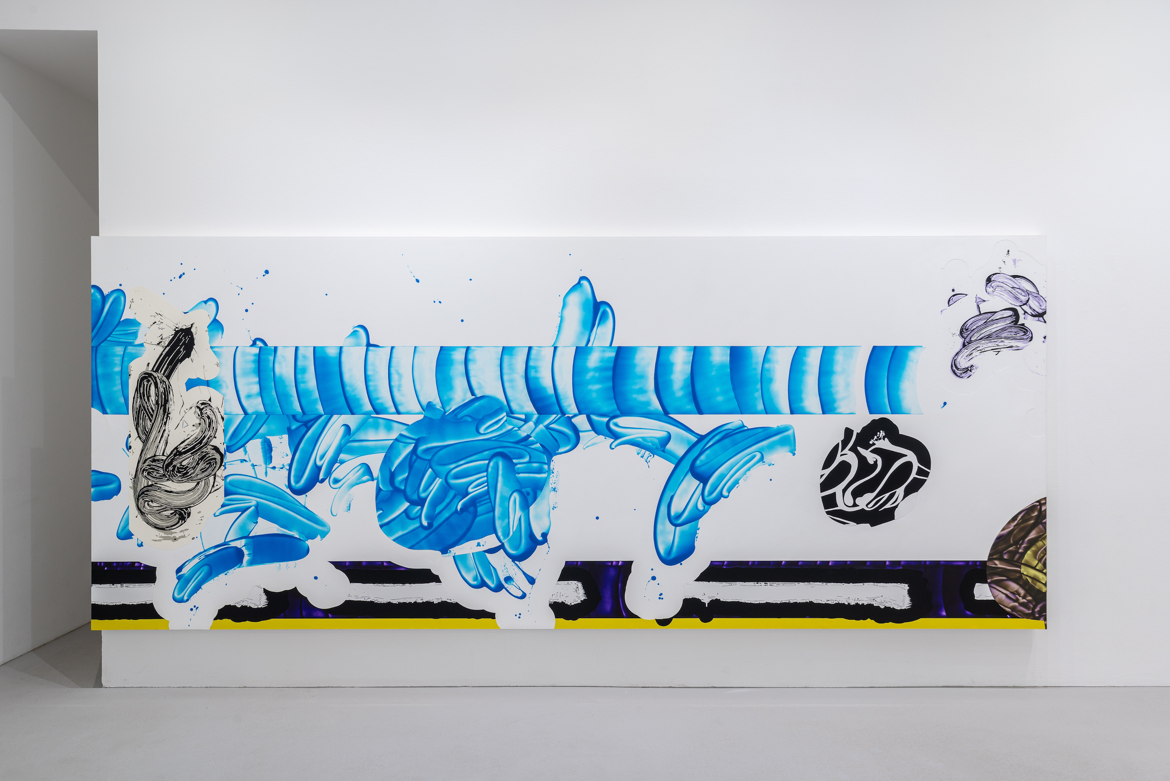 David Reed, #659 (Vice and Reflection), 1975/ 1996-2000/ 2007-2011/ 2014-2015/ 2015-2016/ 2016 | Courtesy of Häusler Contemporary Zurich | Copyright of the artist | Photo: Dirk Tacke