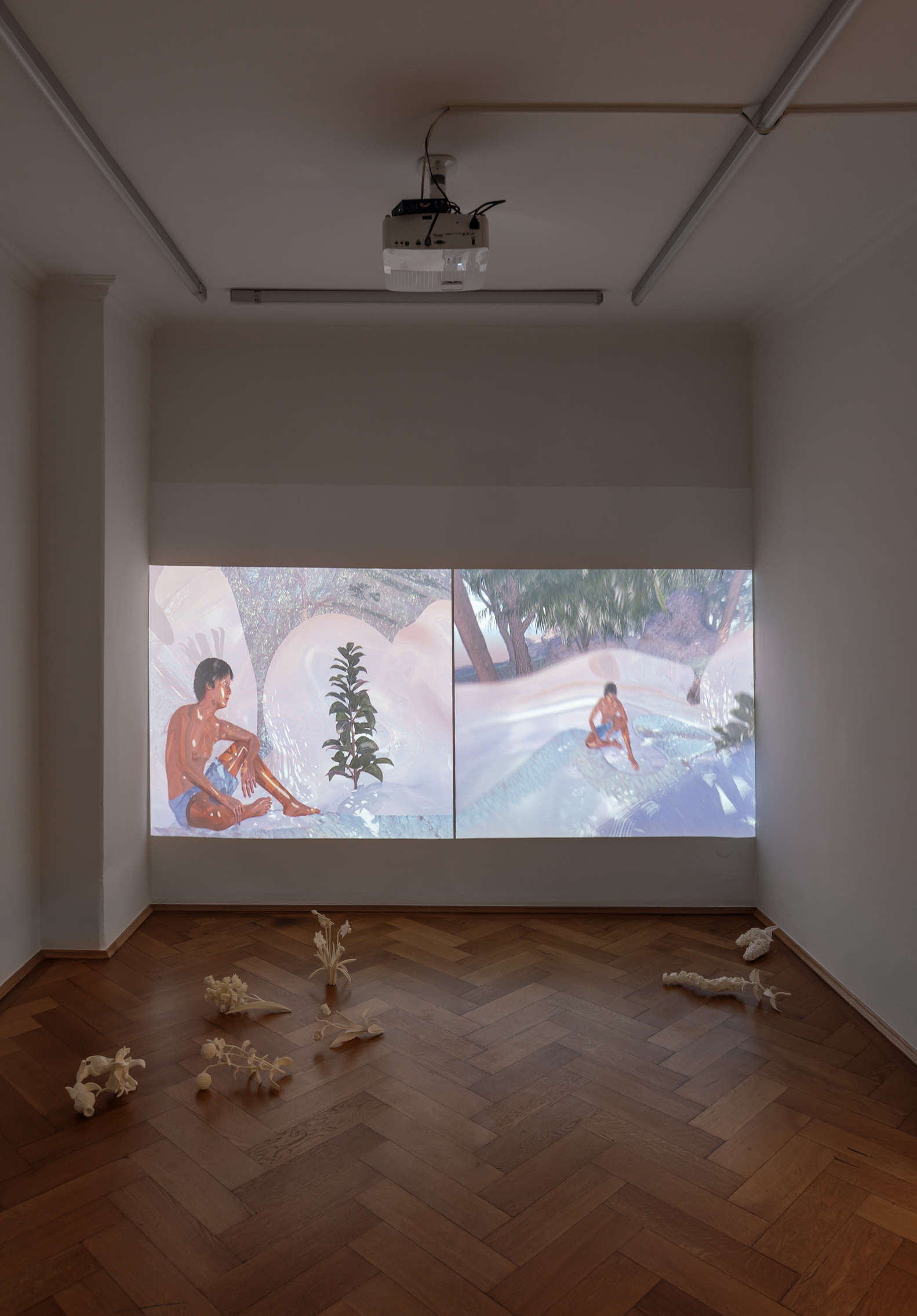 Installation view, "Footfalls" (Bassam Issa Al-Sabah), Britta Rettberg Munich, 2024