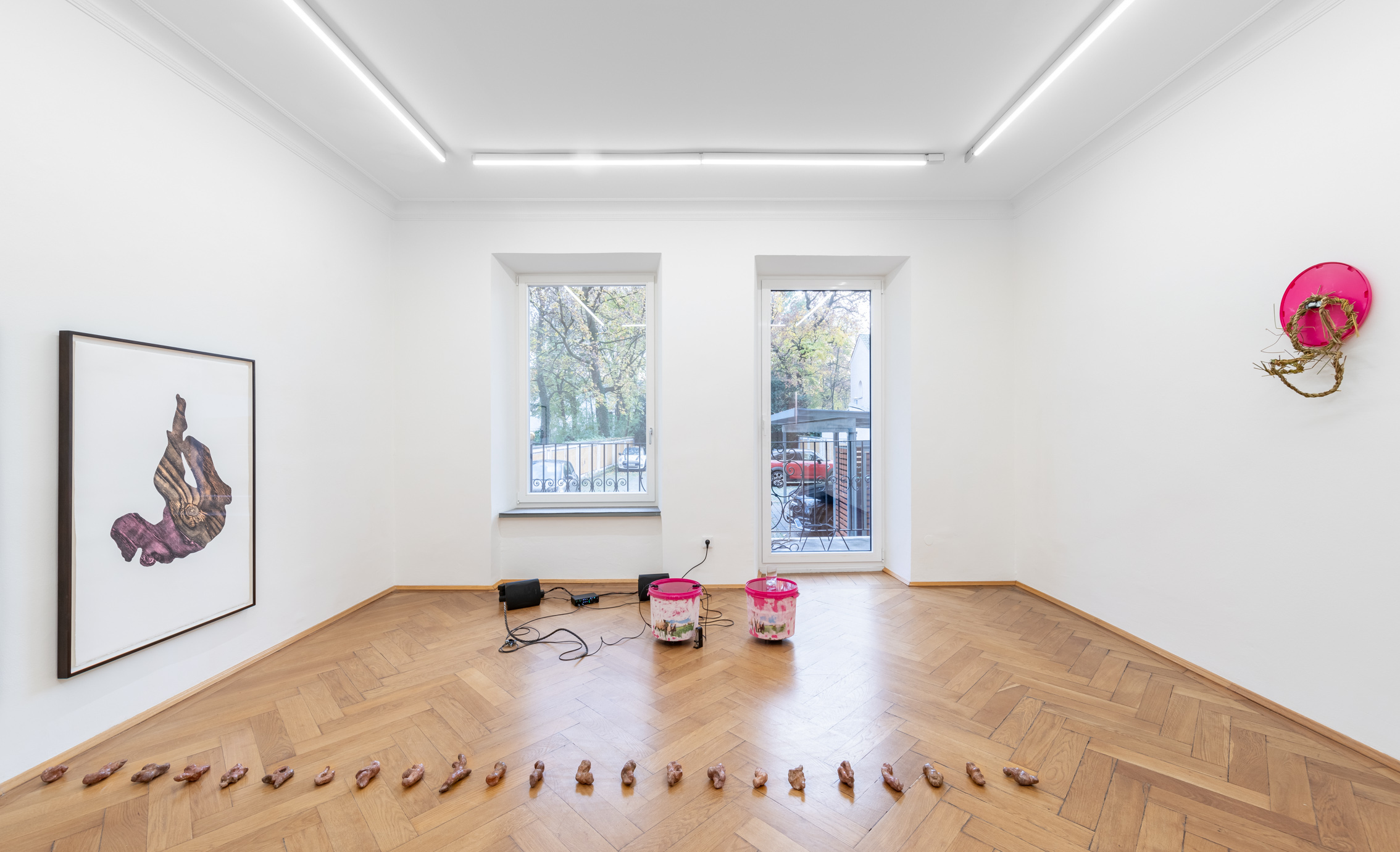 Installation view, "Footfalls", Britta Rettberg Munich, 2024