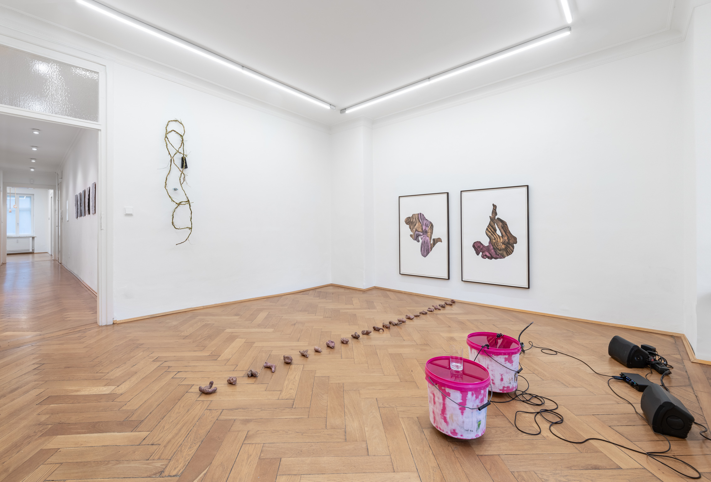 Installation view, "Footfalls", Britta Rettberg Munich, 2024