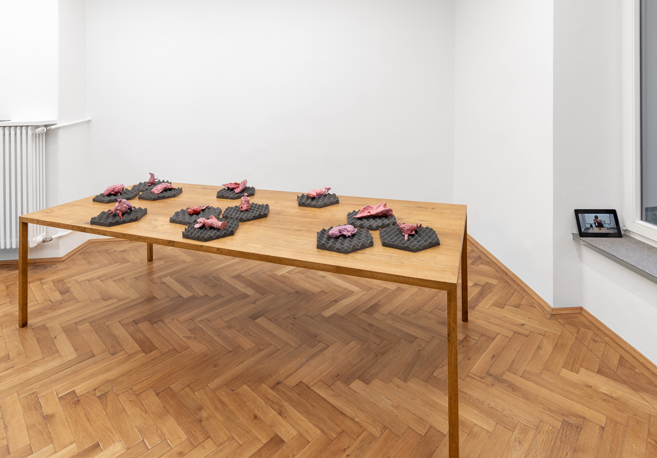 Installation view, "Footfalls" (Alan Magee), Britta Rettberg Munich, 2024