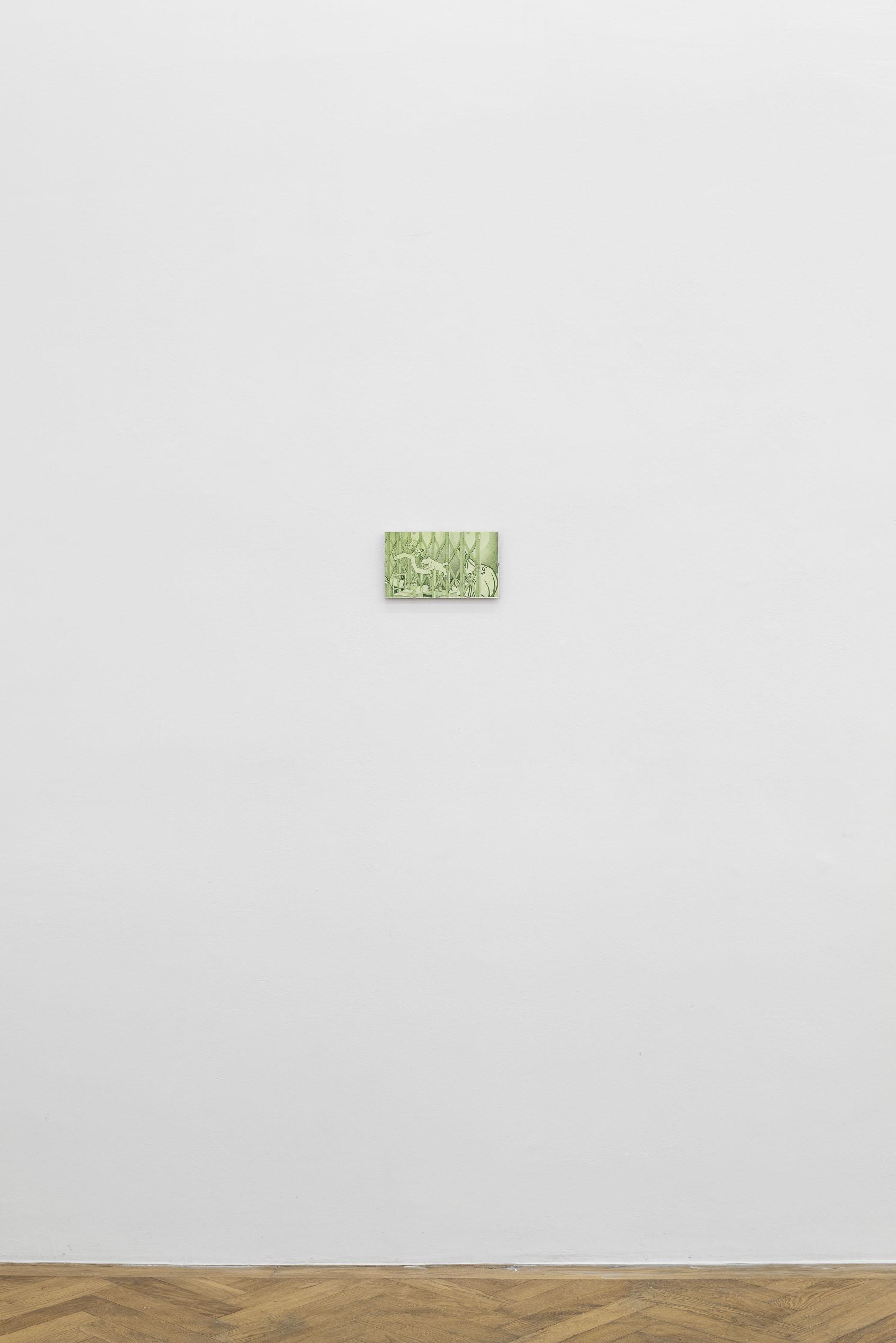 Wolfgang Matuschek, Pizza, Taxi, Radio, 2024, exhibition view at Sperling