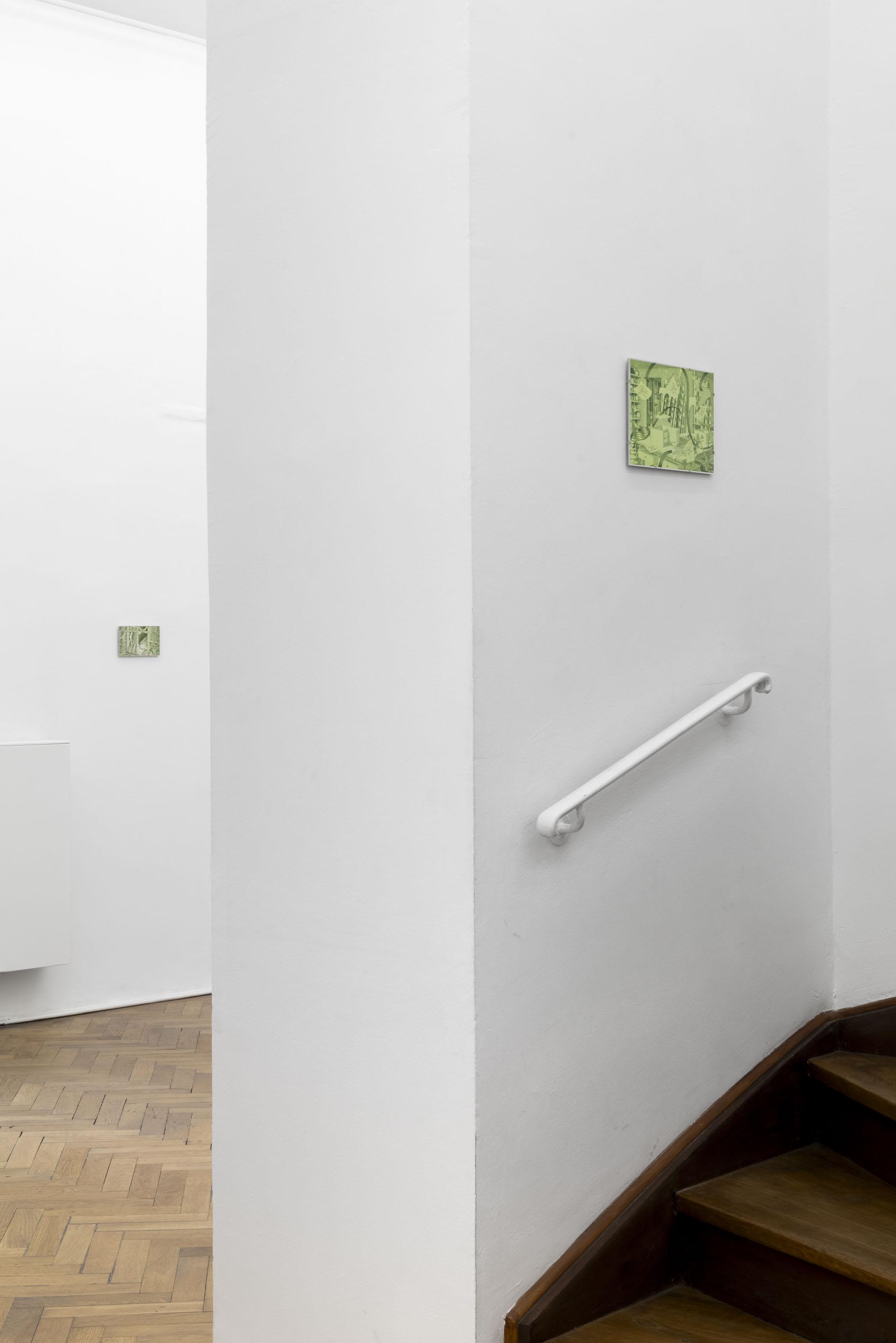 Wolfgang Matuschek, Pizza, Taxi, Radio, 2024, exhibition view at Sperling