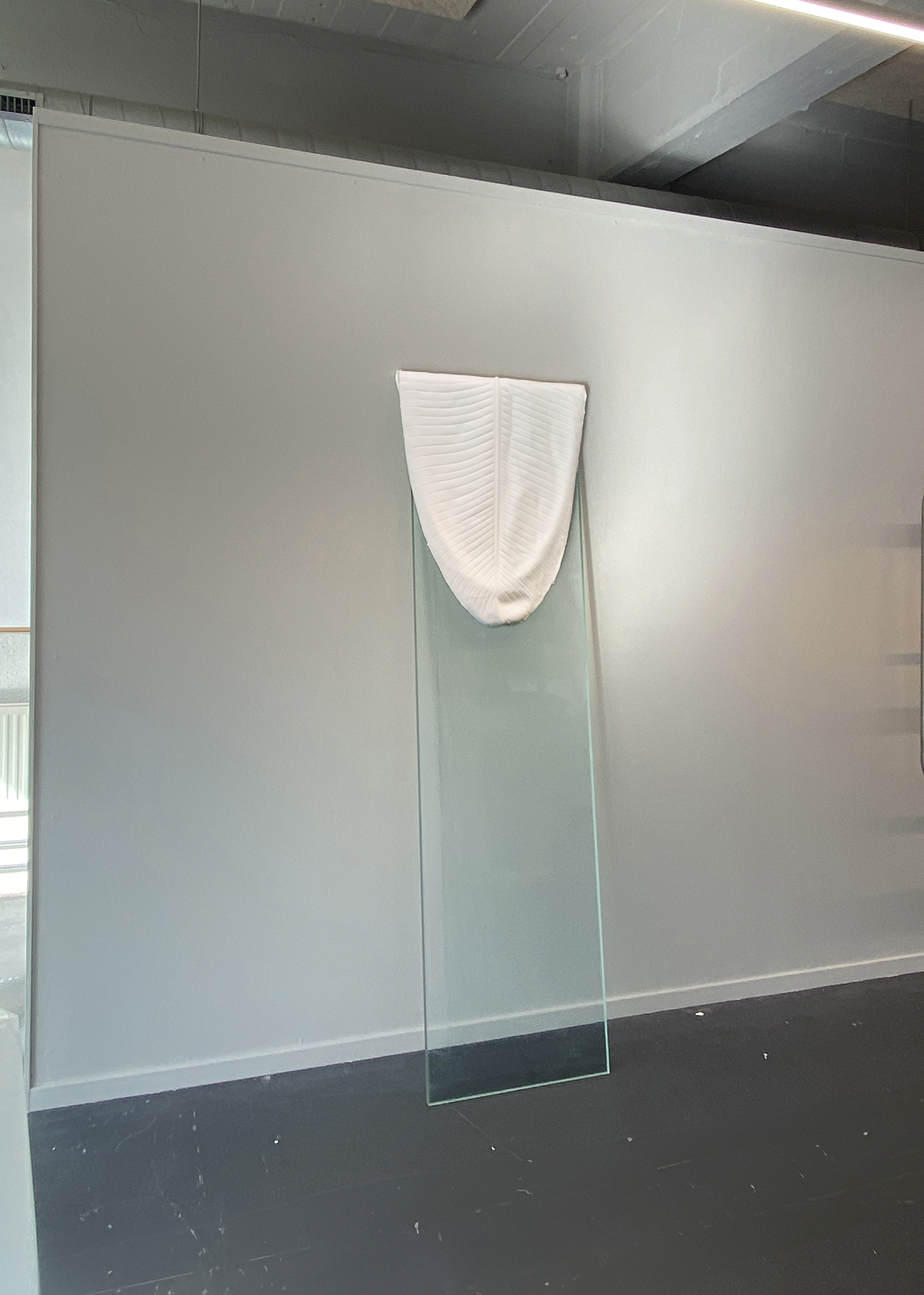 Annegret Kellner, âAnaesthesia Series â Strelitziaâ, silicone cast on former greenhouse sheet, 2023
