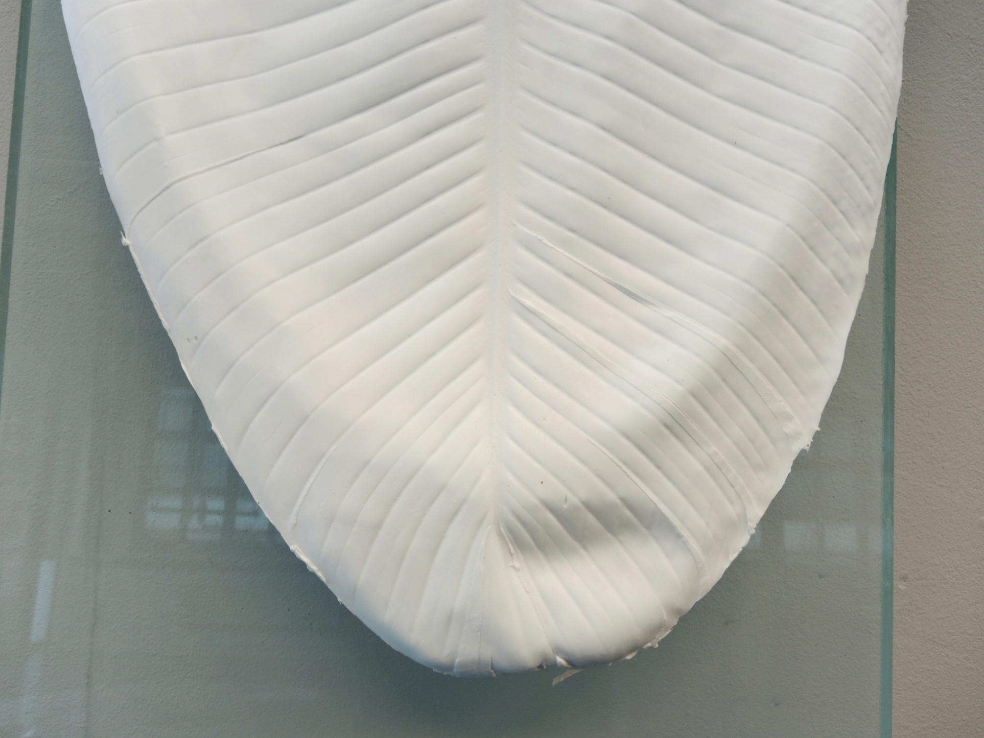 Annegret Kellner, âAnaesthesia Series â Strelitziaâ (detail), silicone cast on former greenhouse sheet, 2023