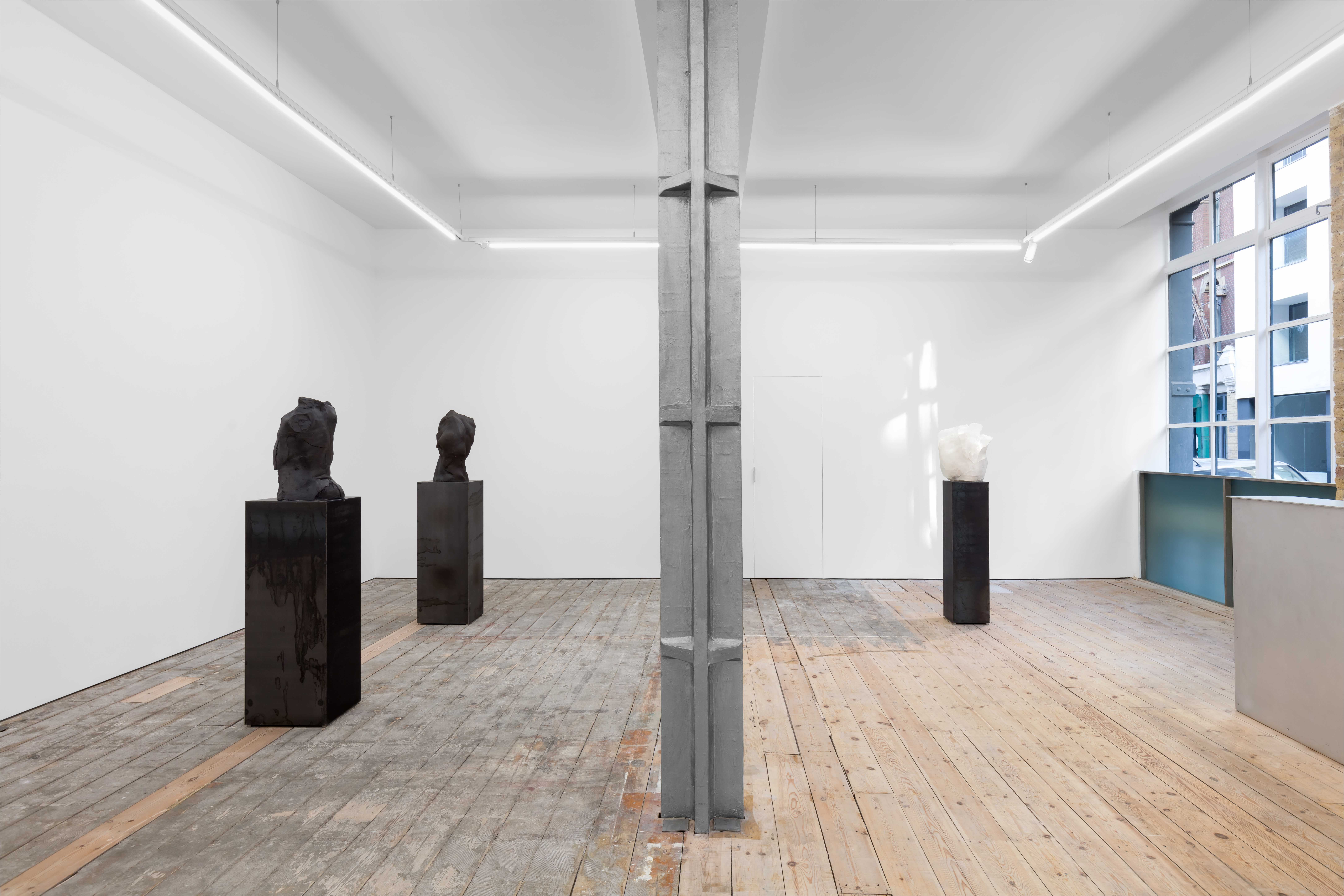 Installation view: Hugo Servanin, Environment 12, solo exhibition at NıCOLETTı, London. Photo: Jack Elliot Edwards.