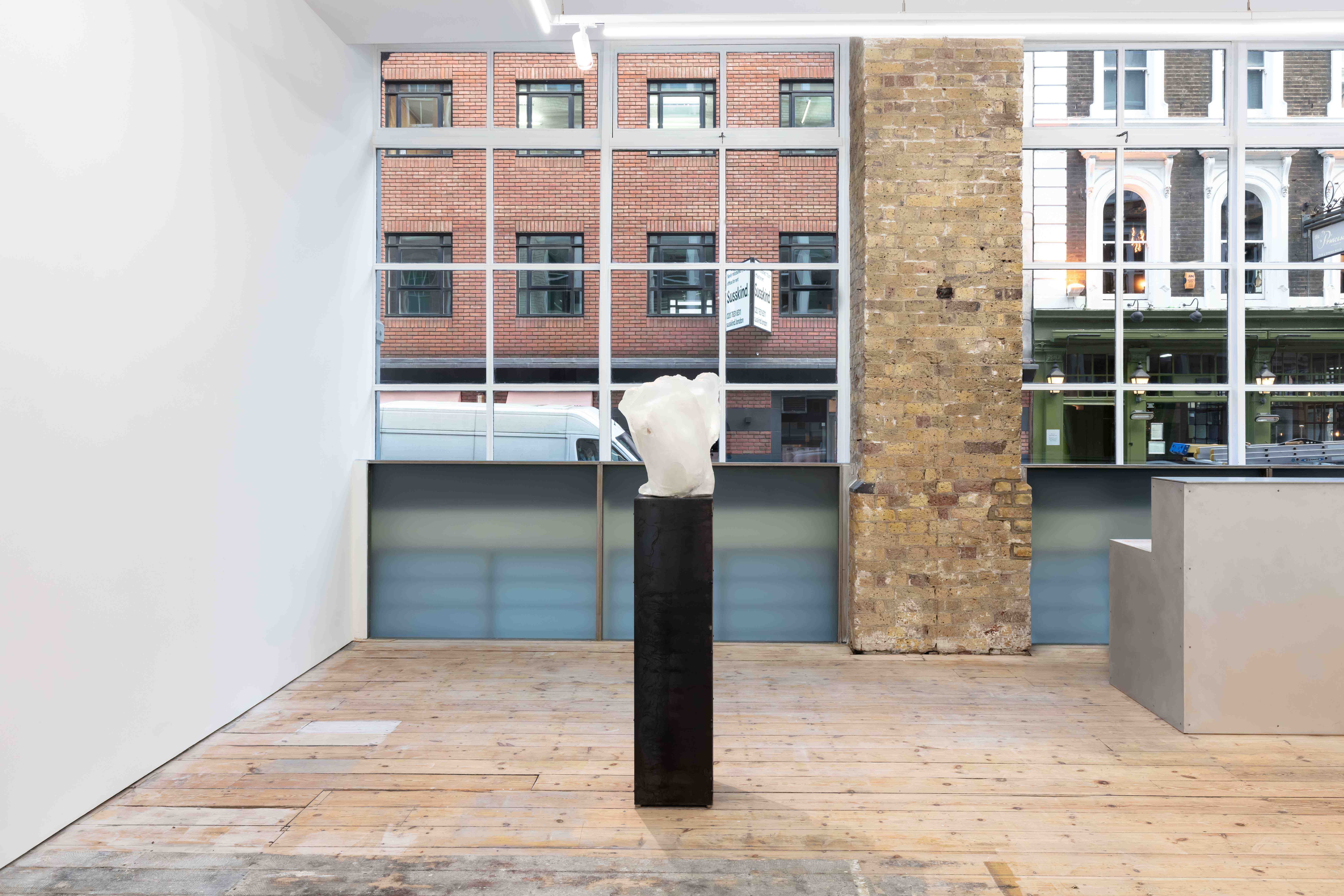 Installation view: Hugo Servanin, Environment 12, solo exhibition at NıCOLETTı, London. Photo: Jack Elliot Edwards.