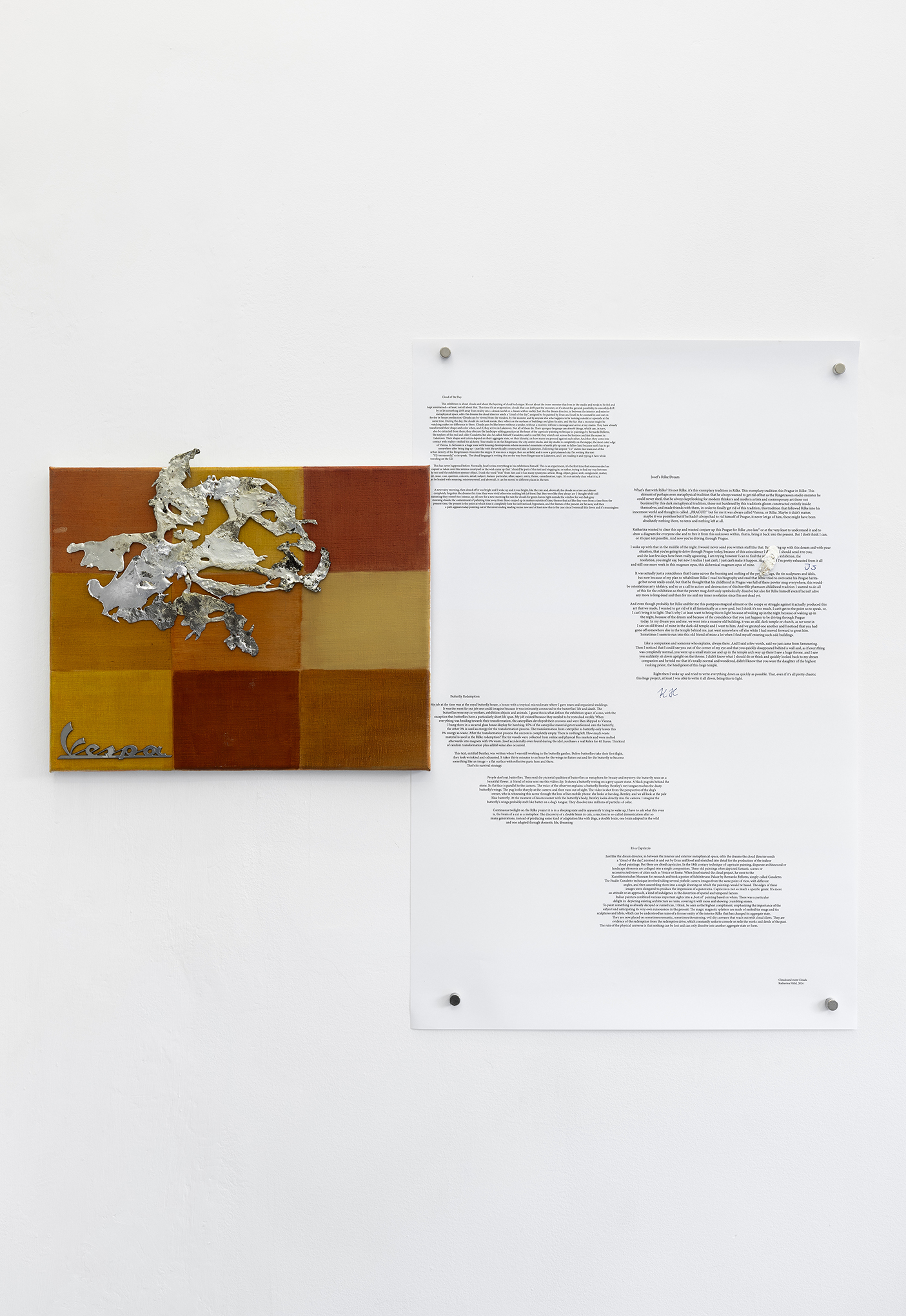 Josef Strau, Itâs a Capriccio, 2024, installation view at Diana, Milan, Courtesy the artist and Diana, Milan