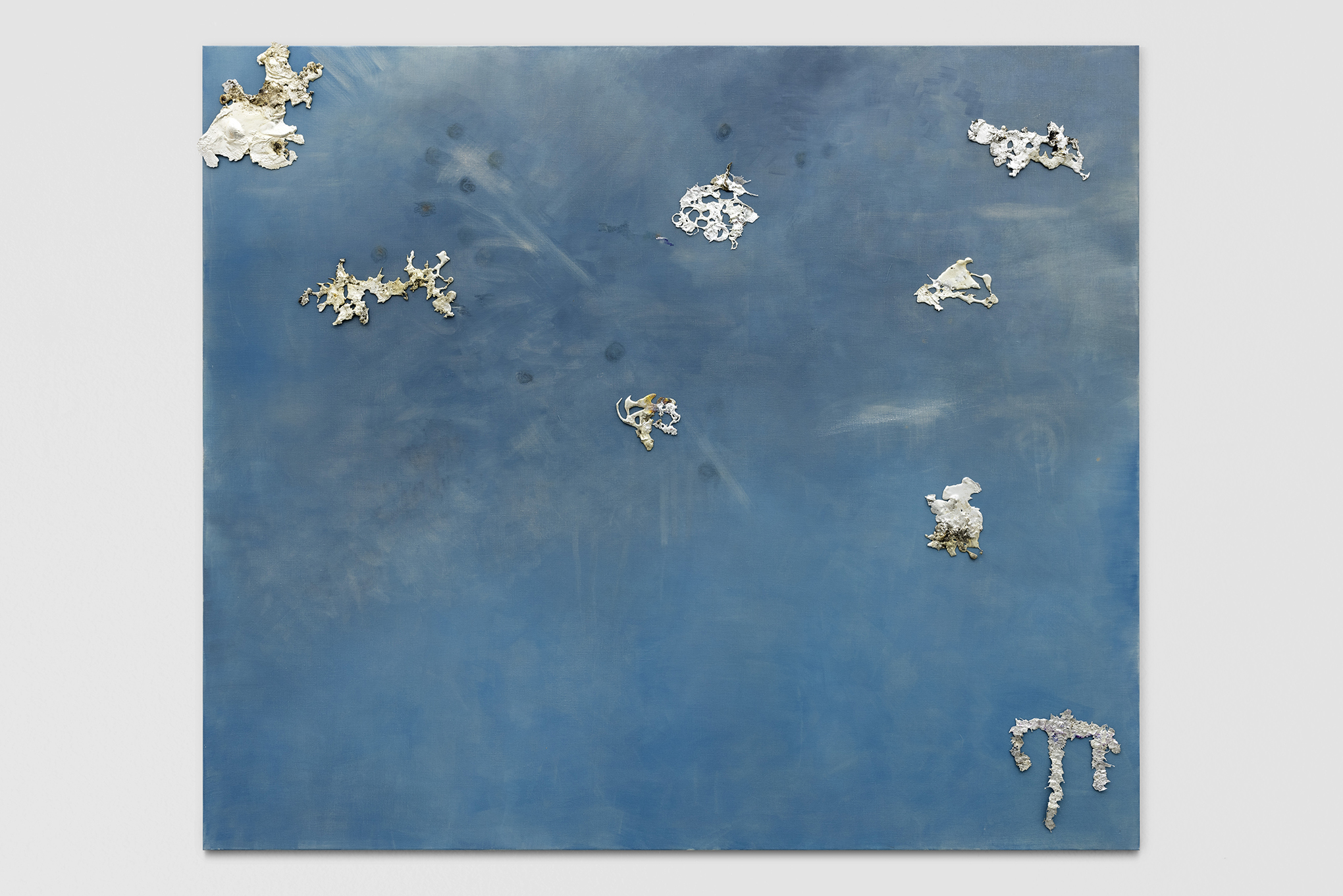 Josef Strau, Venice and More Venice, 2024, oil on canvas, tin (magnets verso), 150x175 cm, Courtesy the artist and Diana, Milan
