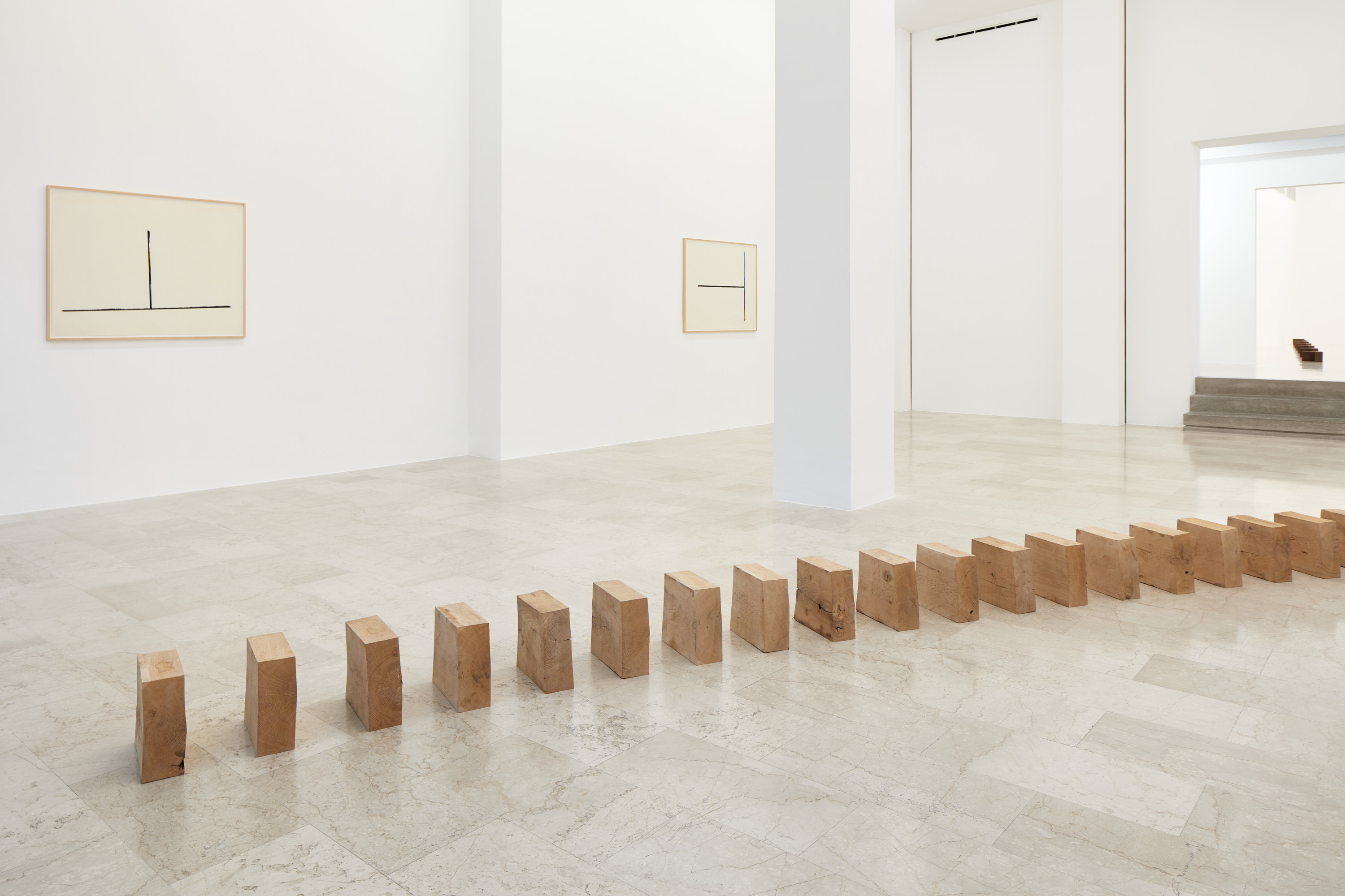 Richard Nonas, 2024, installation view, P420, Bologna (Courtesy P420, Bologna) (Photo credit Carlo Favero)