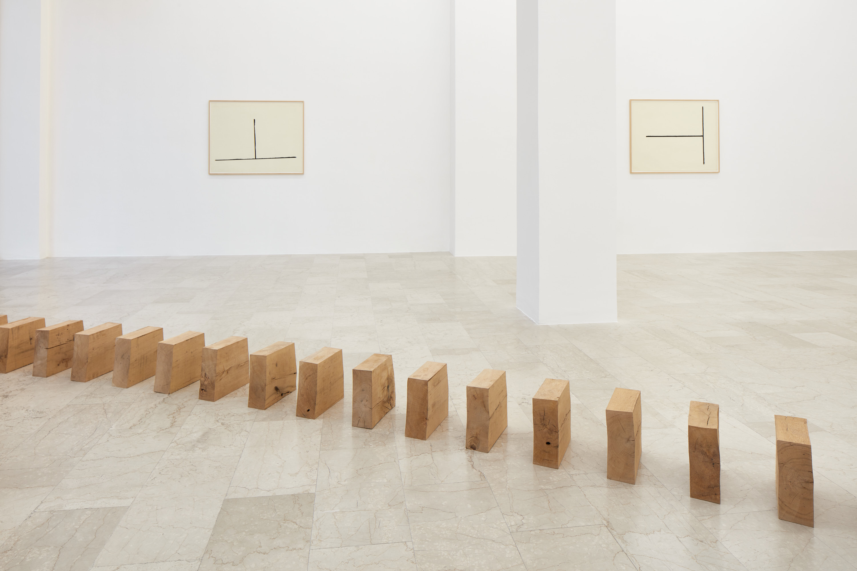 Richard Nonas, 2024, installation view, P420, Bologna (Courtesy P420, Bologna) (Photo credit Carlo Favero)