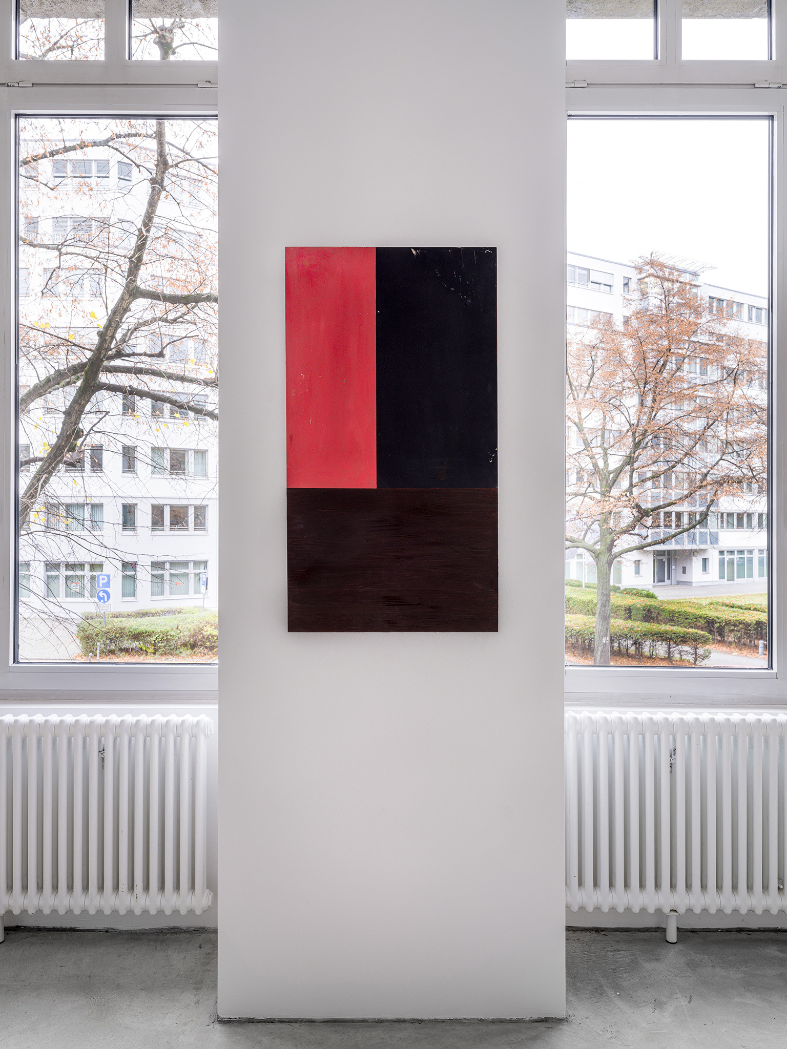 Meuser, "Mailand", 1978/87, oil on iron, 99 x 54.4 cm, 38 15/16 x 21 6/16 in, copyright the artist, courtesy the artist and Galerie Nordenhake Berlin/ Stockholm/ Mexico City, photo by Gerhard Kassner