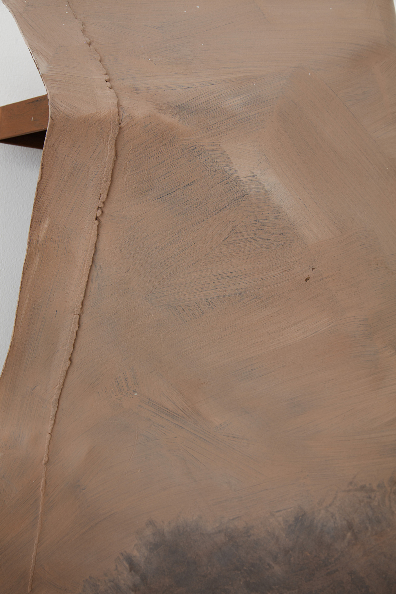Meuser, Untitled (detail), 2024, steel and oil paint, 77 x 92 x 25 cm, 30 1/4 x 36 1/4 x 9 7/8 in, copyright the artist, courtesy the artist and Galerie Nordenhake Berlin/ Stockholm/ Mexico City, photo by Matthias Lindner