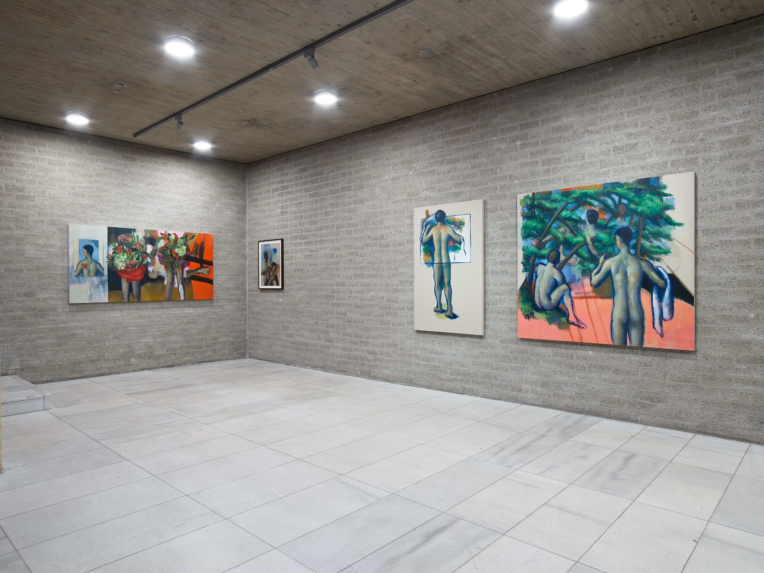 Installation view: Murat Önen: malen, tanzen… weiterschauen, Galerie Max Mayer, Schmela Haus, Düsseldorf, 2024