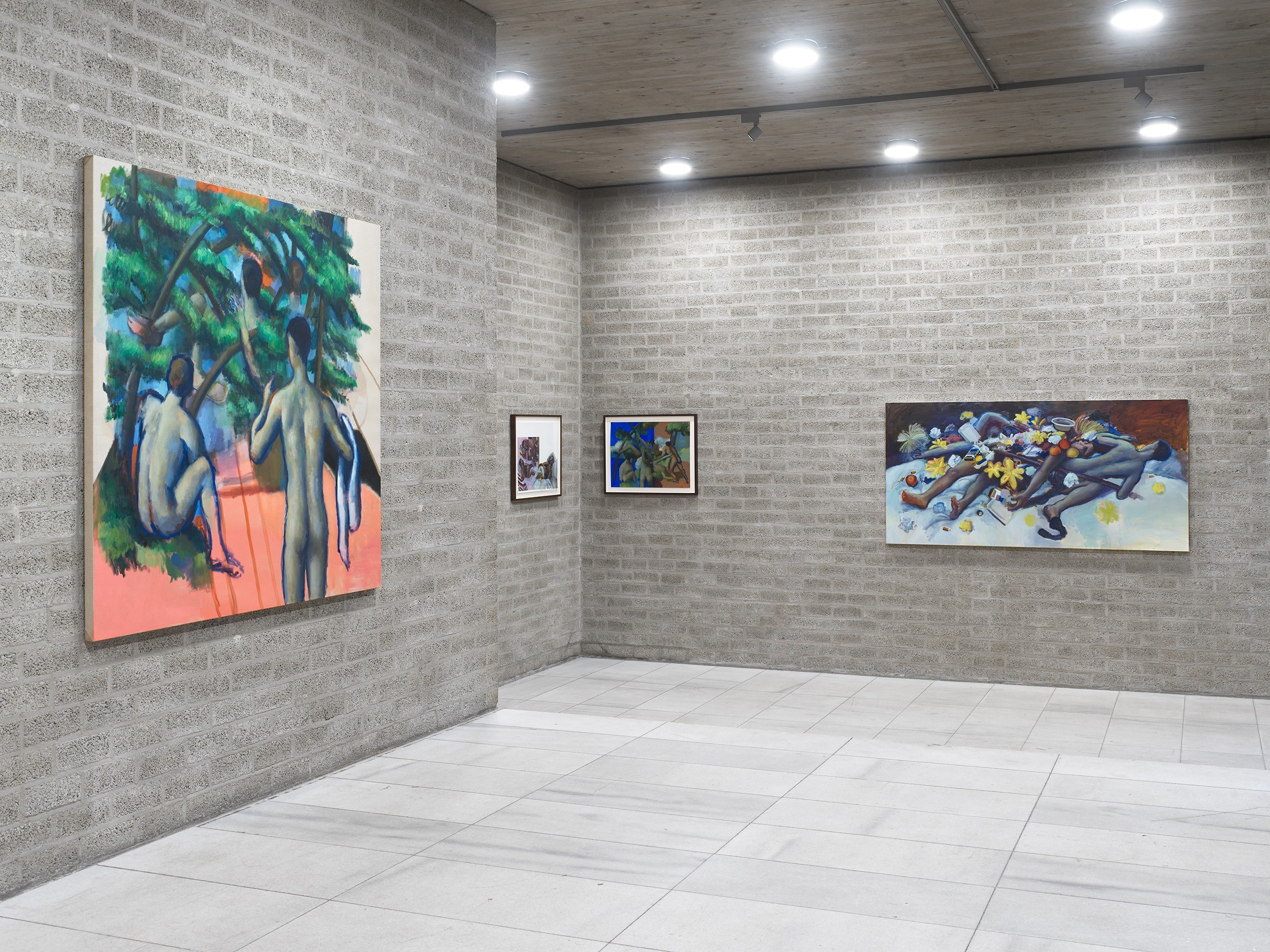 Installation view: Murat Önen: malen, tanzen… weiterschauen, Galerie Max Mayer, Schmela Haus, Düsseldorf, 2024