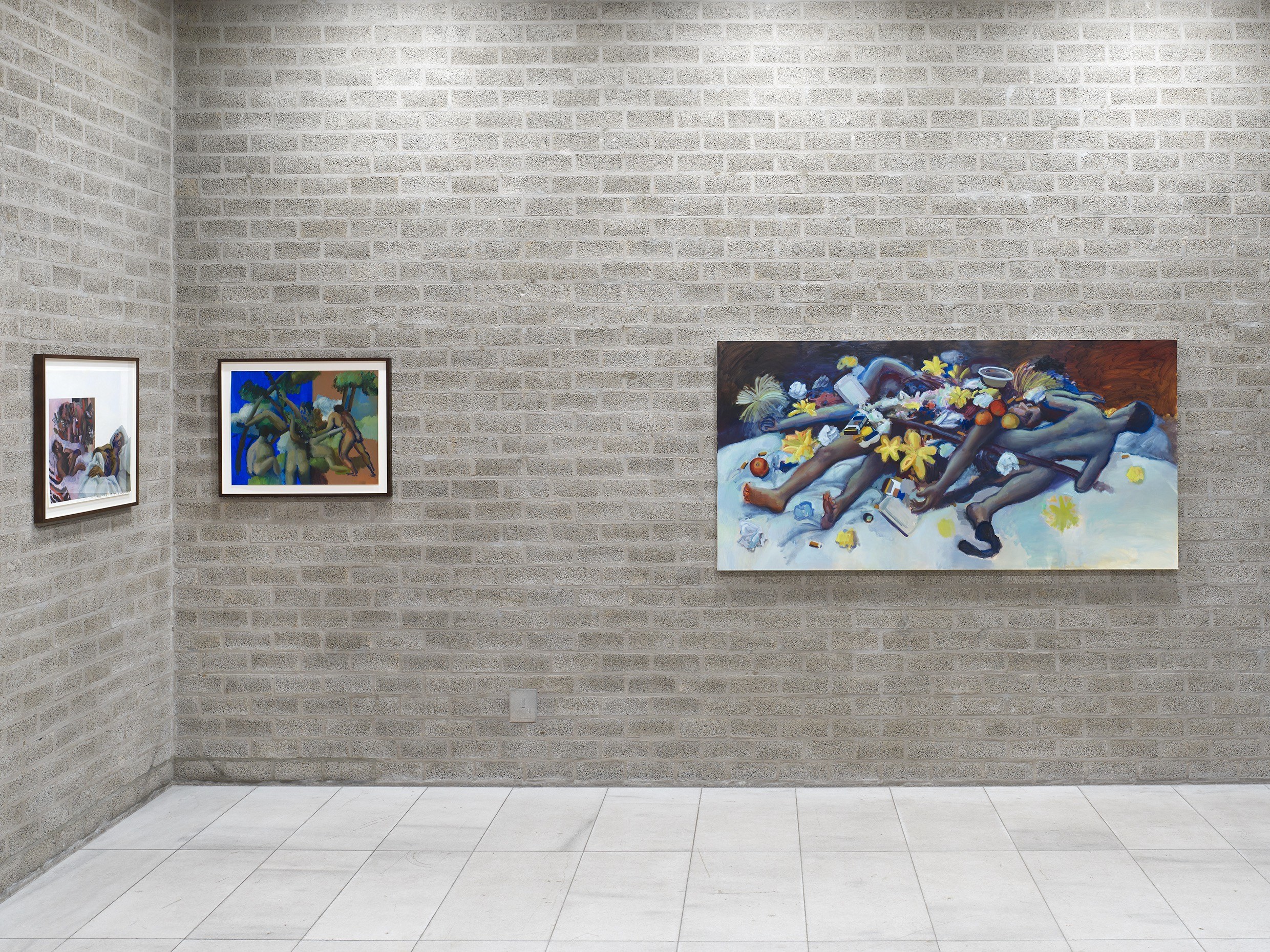 Installation view: Murat Önen: malen, tanzen… weiterschauen, Galerie Max Mayer, Schmela Haus, Düsseldorf, 2024