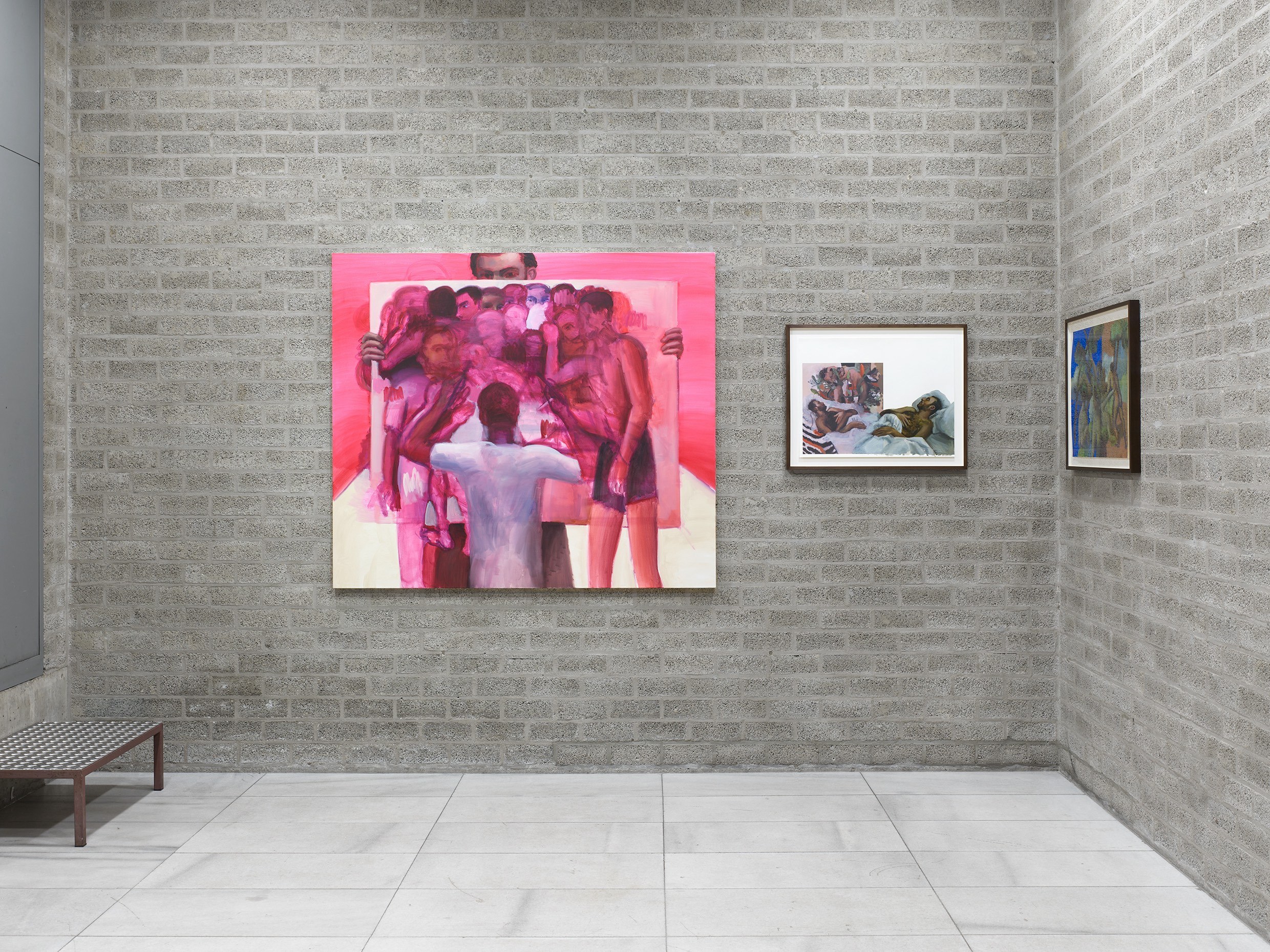 Installation view: Murat Önen: malen, tanzen… weiterschauen, Galerie Max Mayer, Schmela Haus, Düsseldorf, 2024
