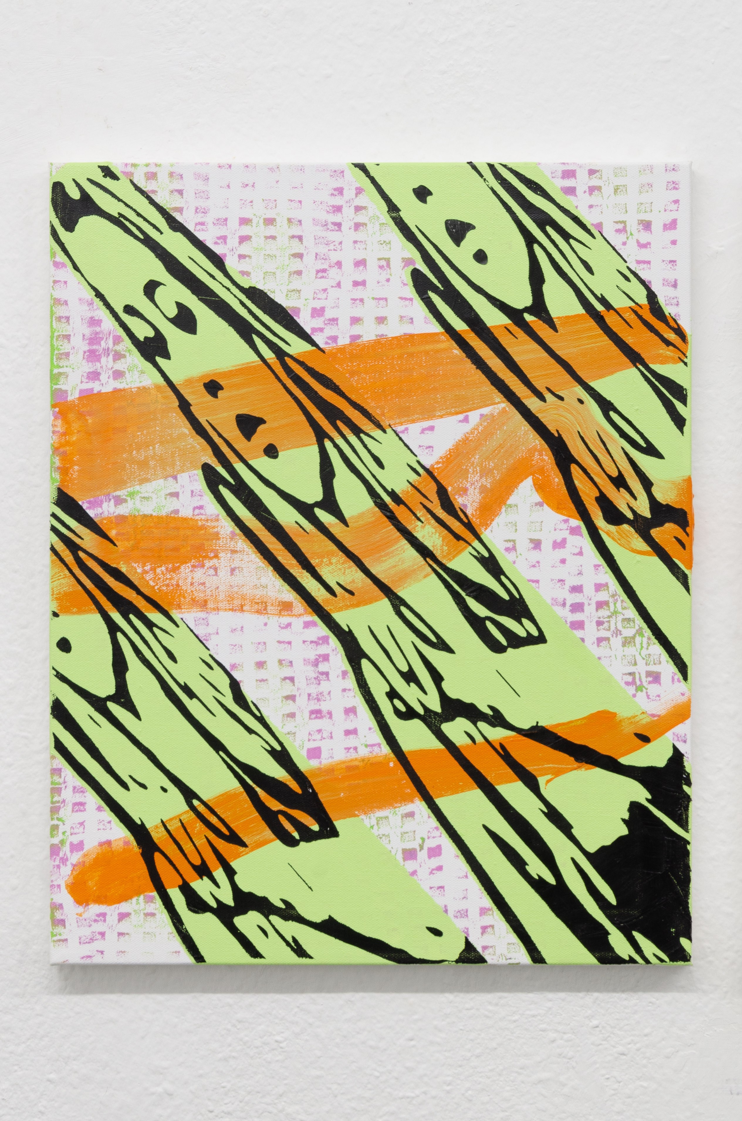 Zoe Barcza, Zoeâs Priorities C, 2024, Acrylic, oil and enamel on canvas, 51cm x 41cm