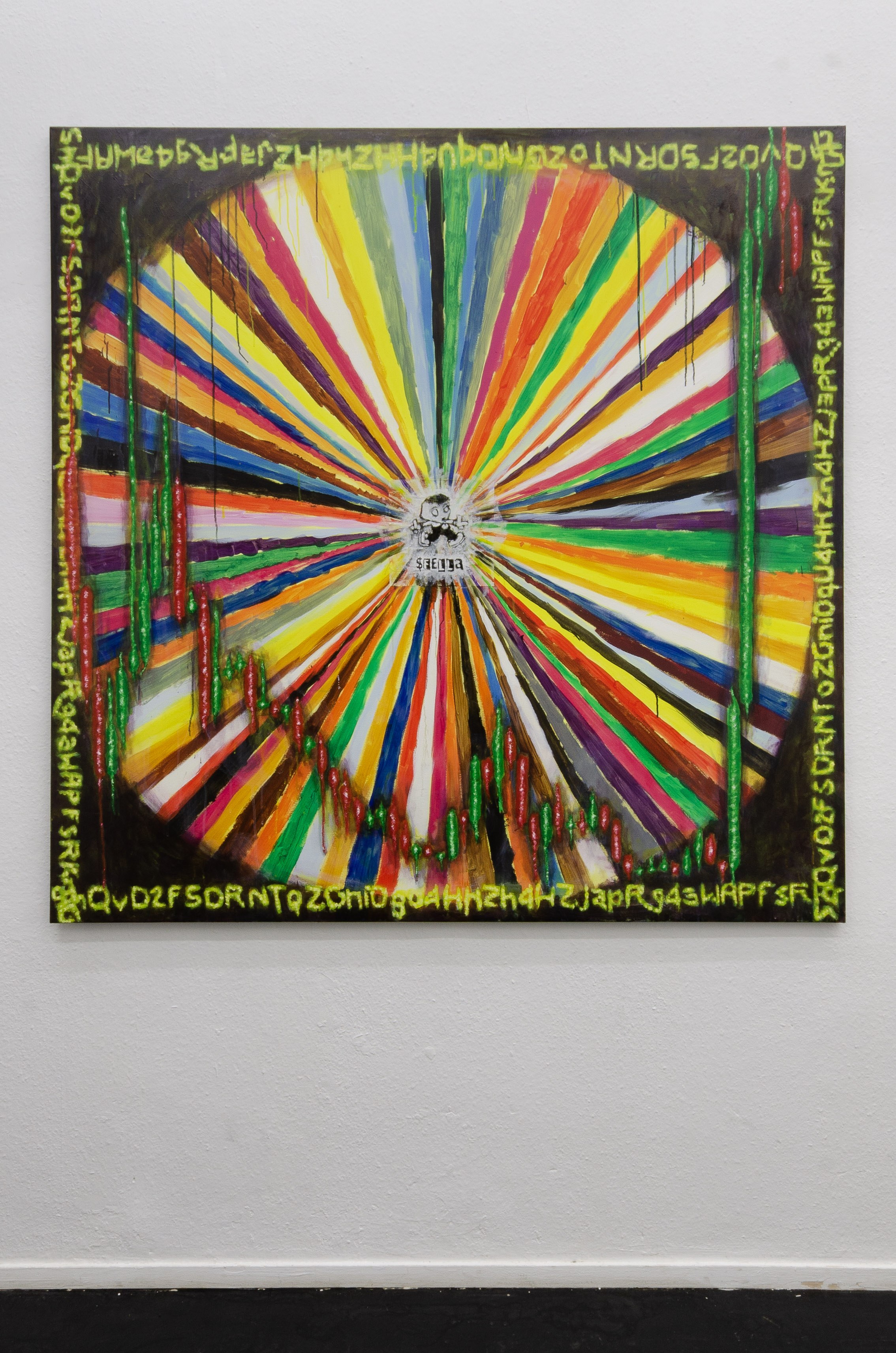 Andy Schumacher, Fella cult, 2024, Oil on canvas, 150cm x 150cm
