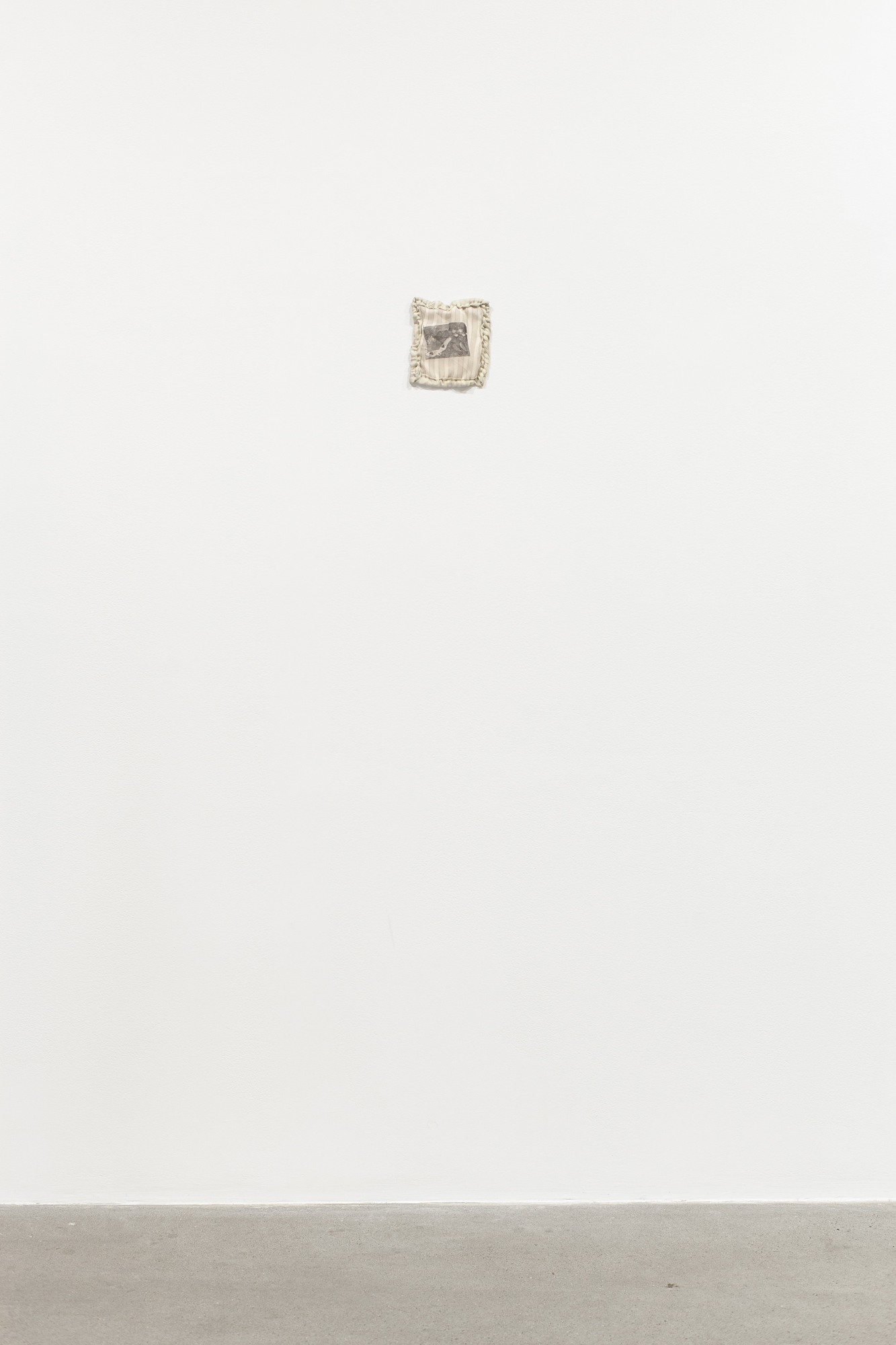 Cindy Hill, "Pillow", satin, silk chiffon, inkjet print, 5.5â x 6.5, 2022
