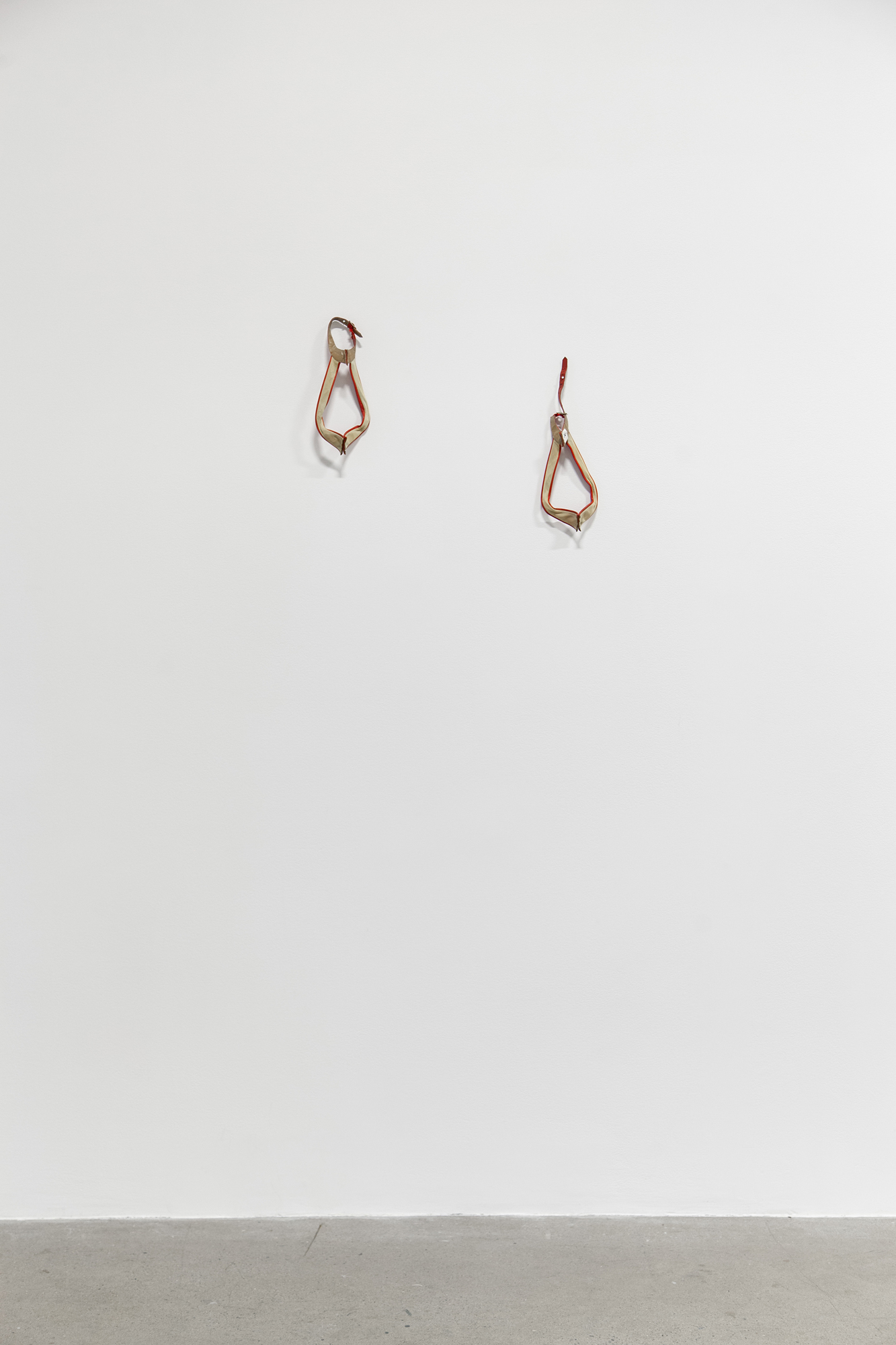 Cindy Hill, "Shoes", used high heel shoe straps, 4.5â x 12.5â x 2â, 2022