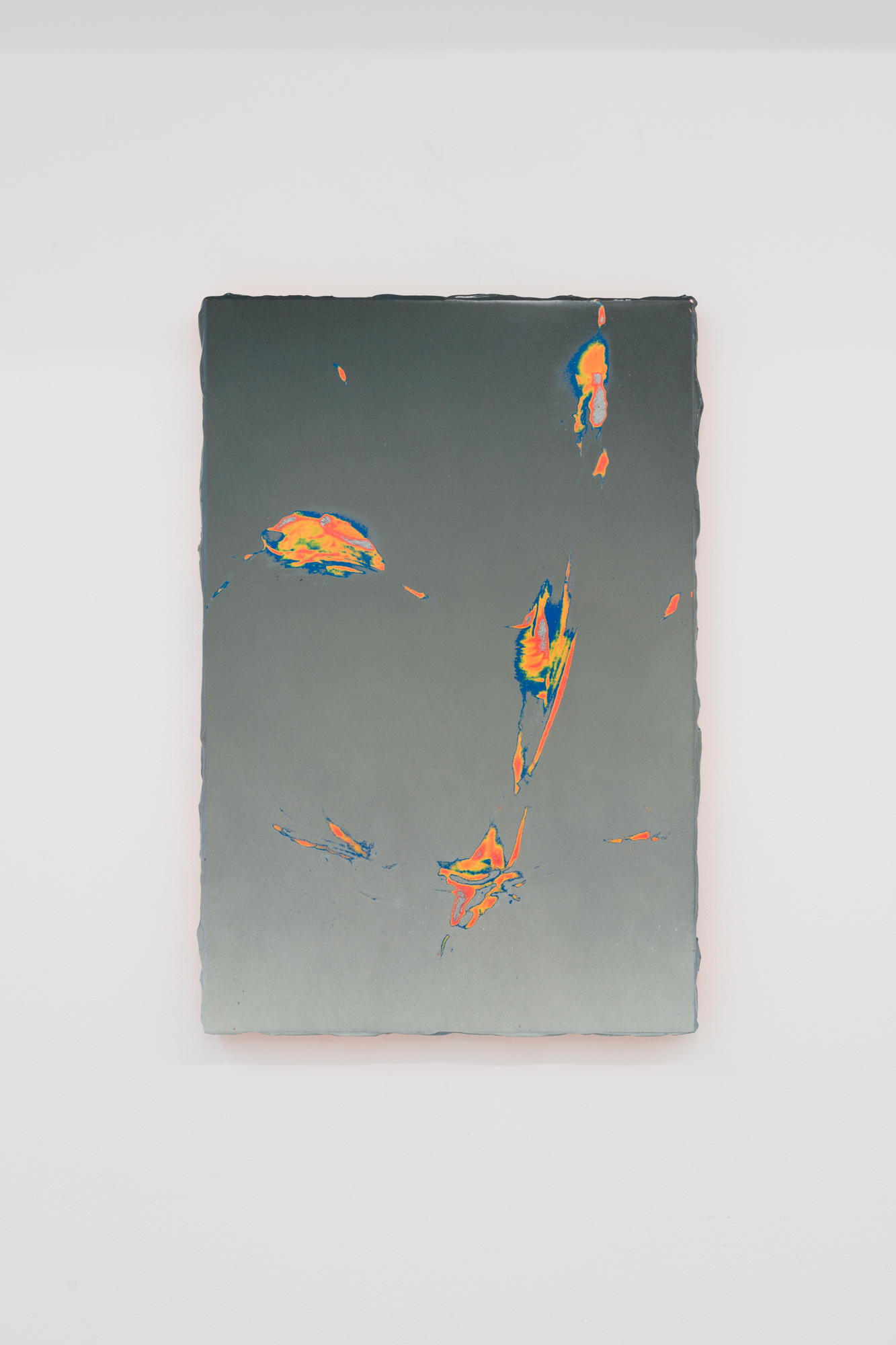 Techno-Bild (*4)(2024). Lacquer and clear coat on wood. 60 x 40 cm