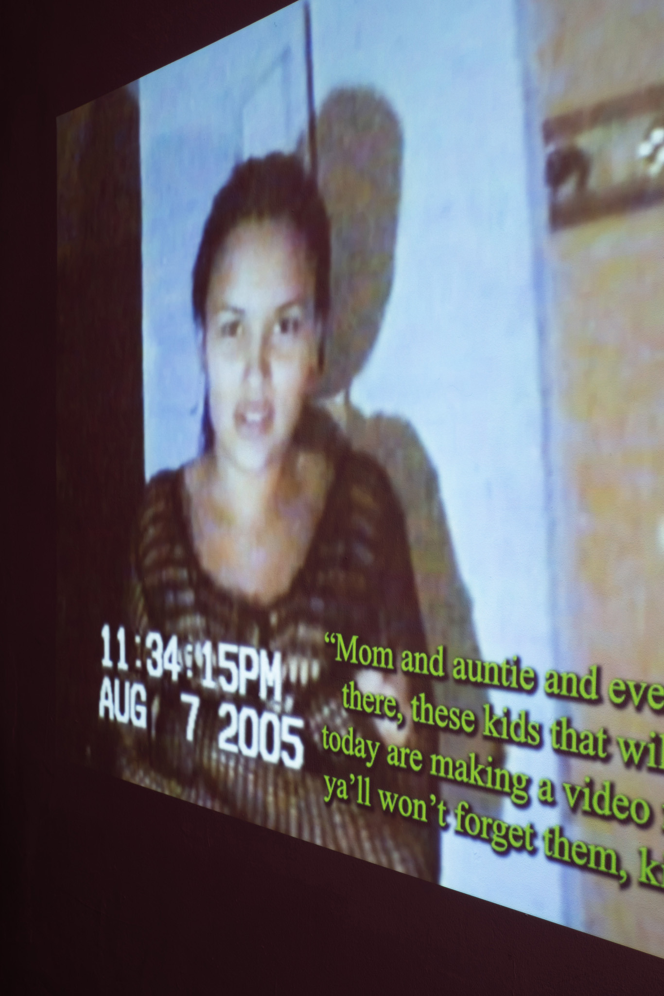 Luis Javier Murillo Zúñiga, My Likeness in Relics, video collage loop 36min, exhibition view LA TERRE': My Likeness in Relics at Bistro 21, © photo by Laura Wichmann, 2024