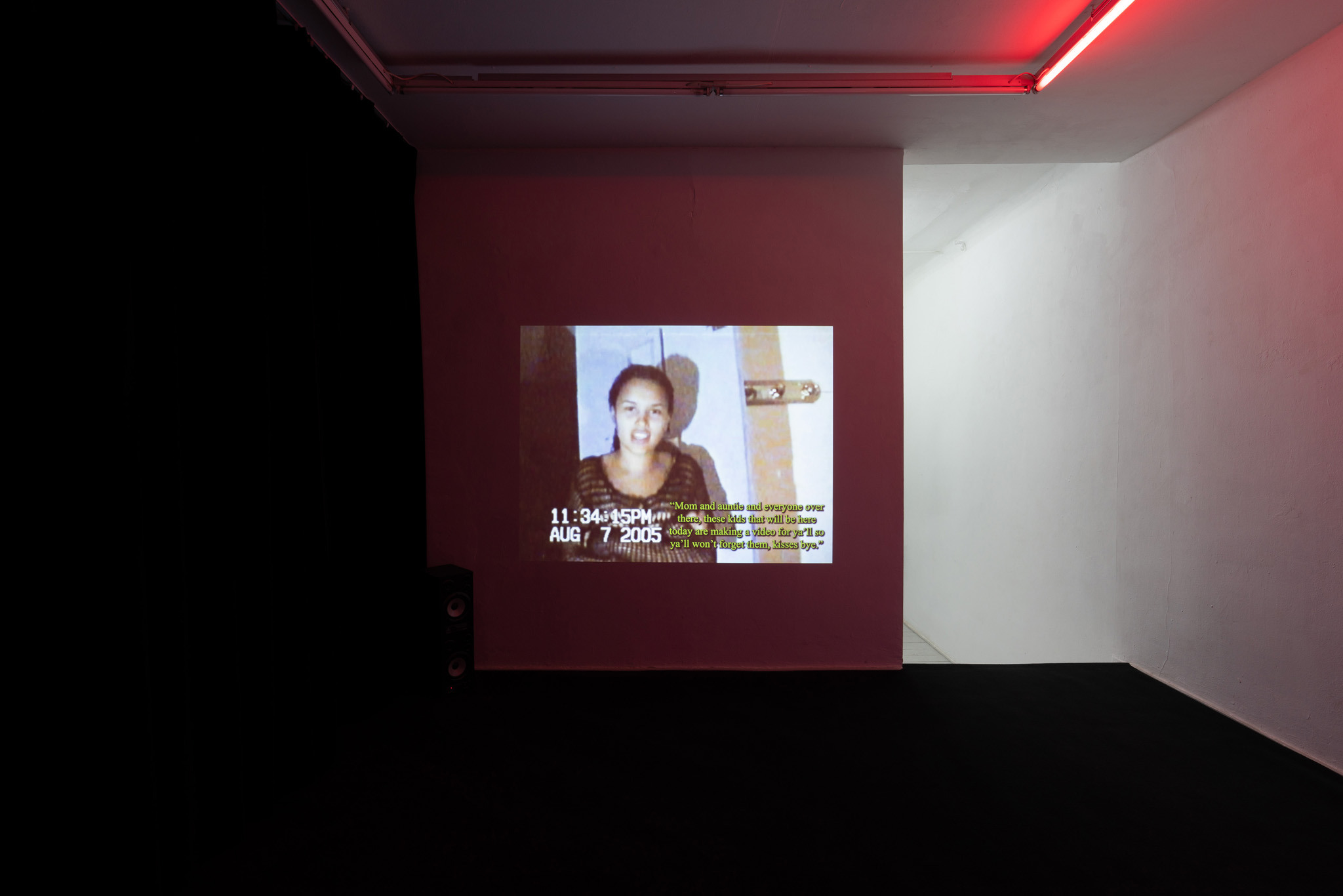 Luis Javier Murillo Zúñiga, My Likeness in Relics, video collage loop 36min, exhibition view LA TERRE': My Likeness in Relics at Bistro 21, © photo by Laura Wichmann, 2024