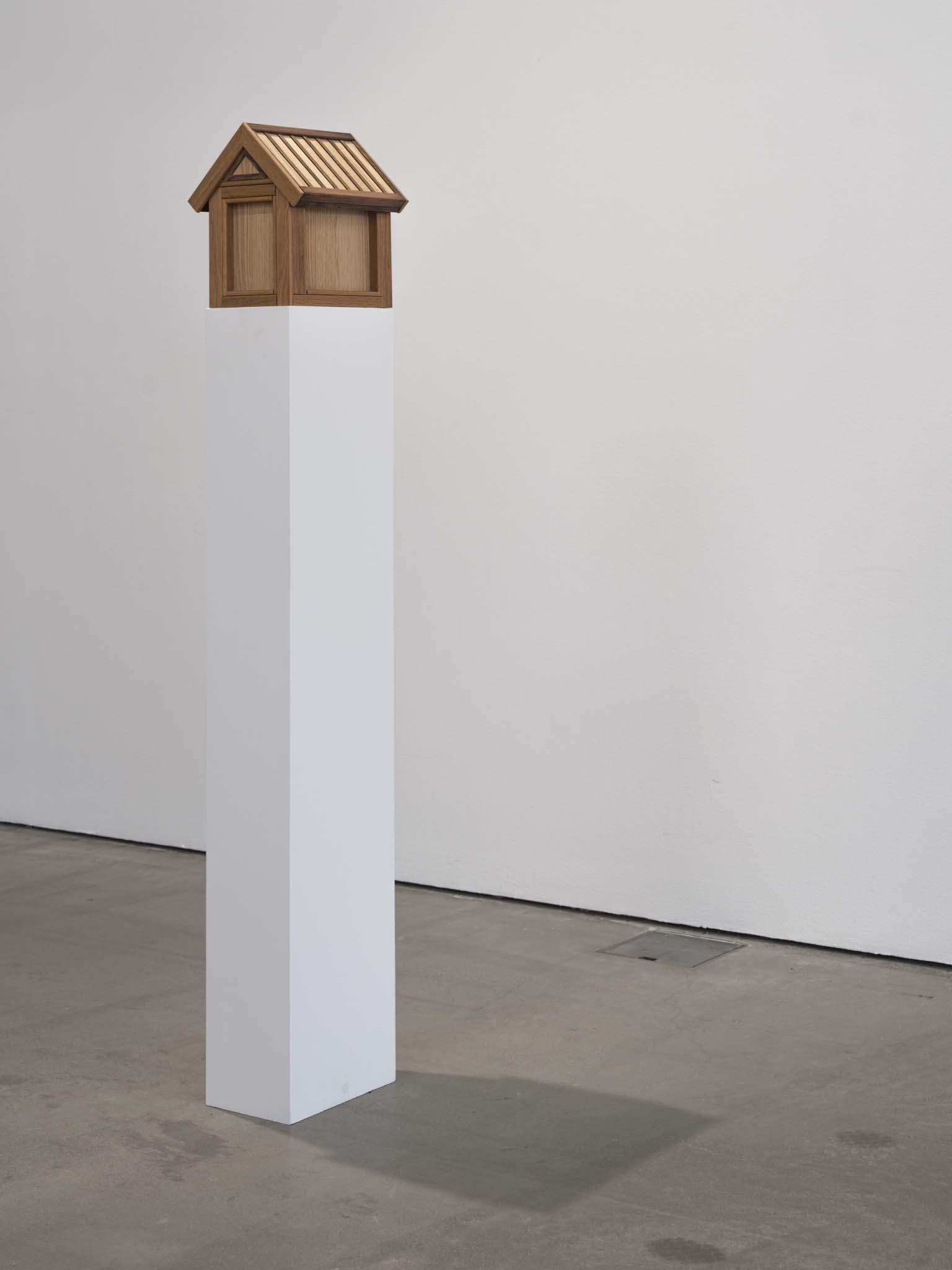 Étant Donnés: 1. Le Prêtre 2. Le Fermier 3. Le Fenouil, 2024 33x30x27 cm, Oak, pine, MDF, PLA, mosaic, steel, glass, moss, acrylics, lacquer, ink