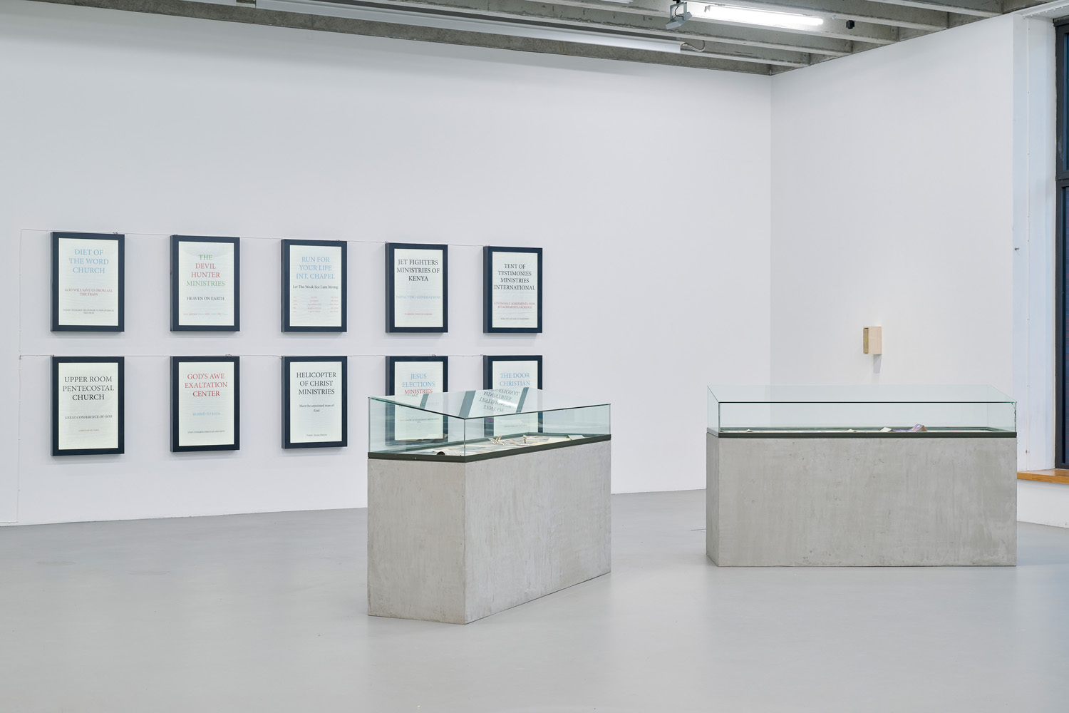 Works by Eda Aslan & Nurgül Dursun and Nicholas Odhiambo Mboya, exhibition view “9 to 5 - A Question of Time”