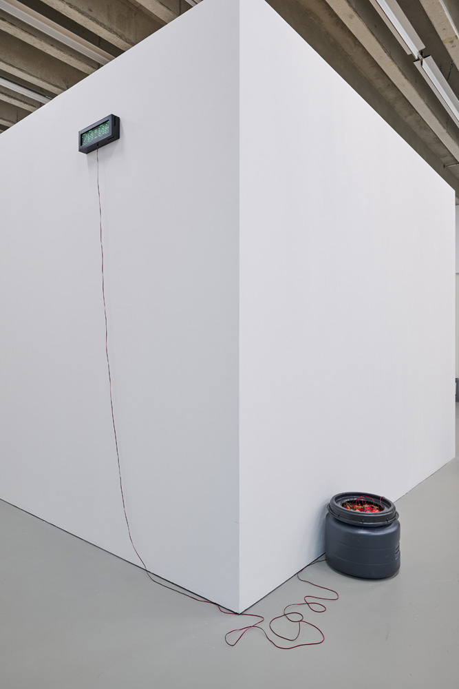 "Hour after hour work is never over" by Luca Laurora, exhibition view “9 to 5 - A Question of Time”