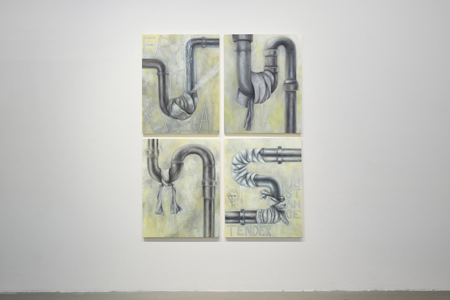 "Homeowner 1-4" by Tanja Nis-Hansen, exhibition view “9 to 5 - A Question of Time”