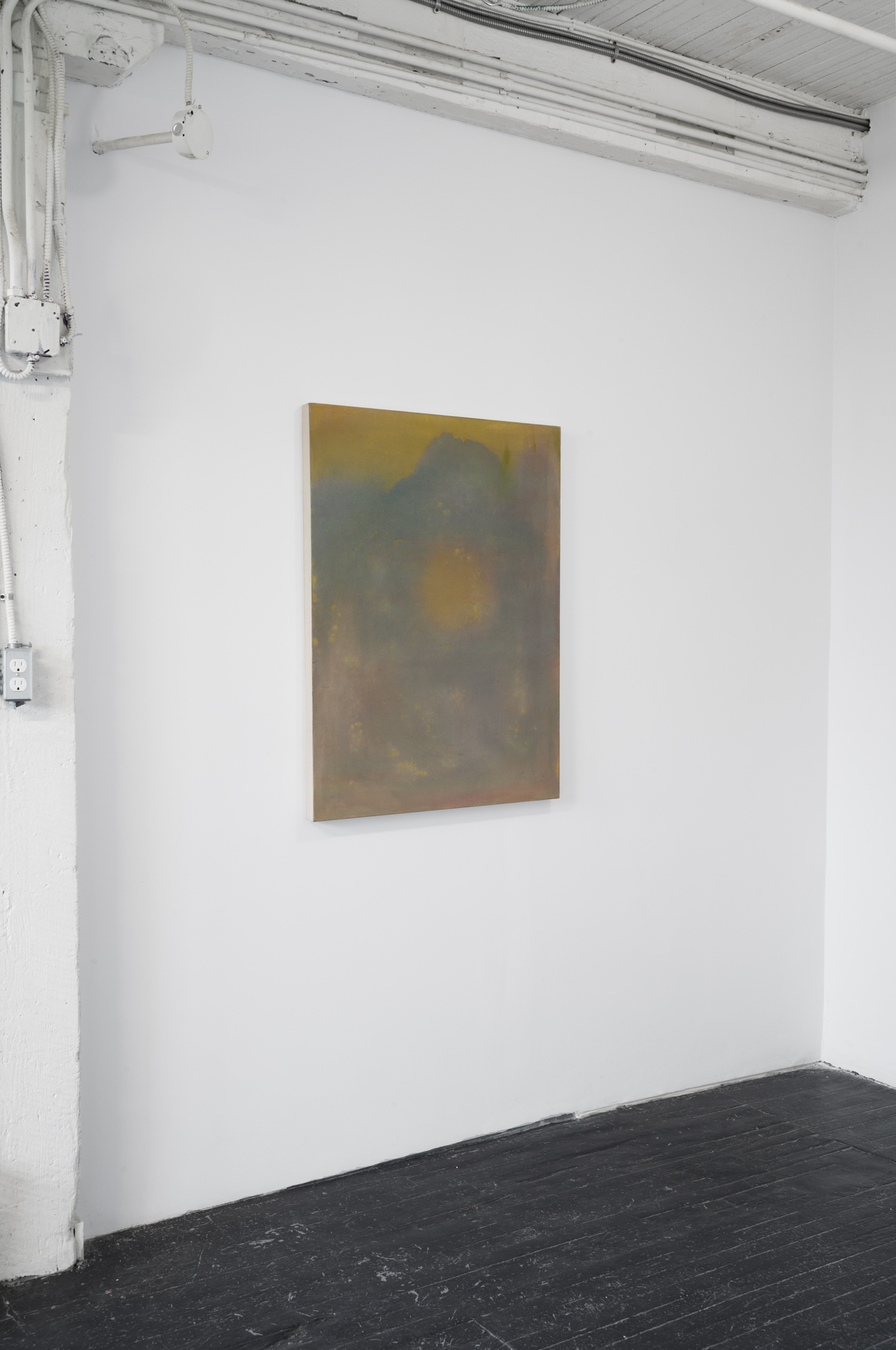 Fiona Ruth, Untitled (Sun) (2023) Acrylic on canvas 30 x 40 inches, 76 cm x 101.5 cm