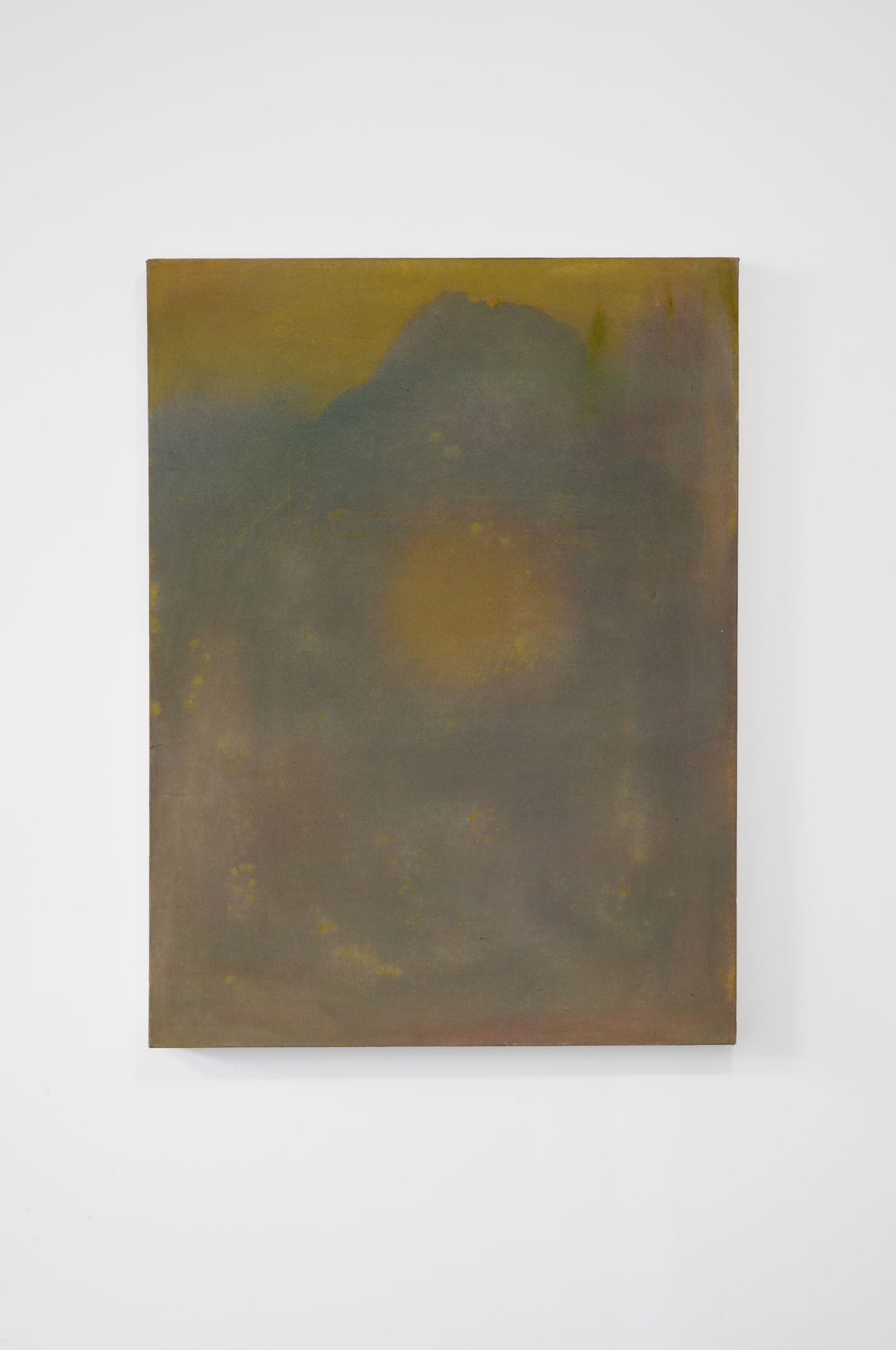 Fiona Ruth, Untitled (Sun) (2023) Acrylic on canvas 30 x 40 inches, 76 cm x 101.5 cm