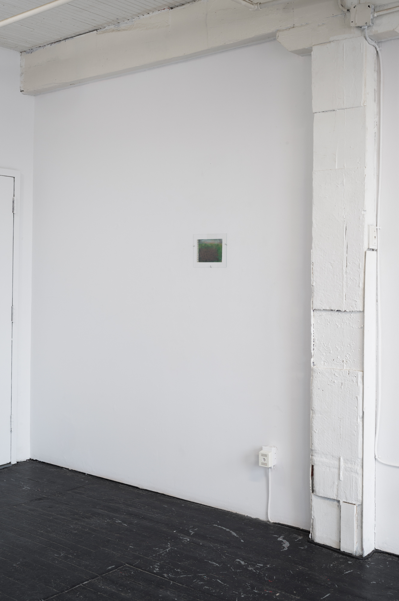 Phil Tremble, Branchaille (2025), Colored pencil, paper, glass and steel hardware 7 x 5.5 inches