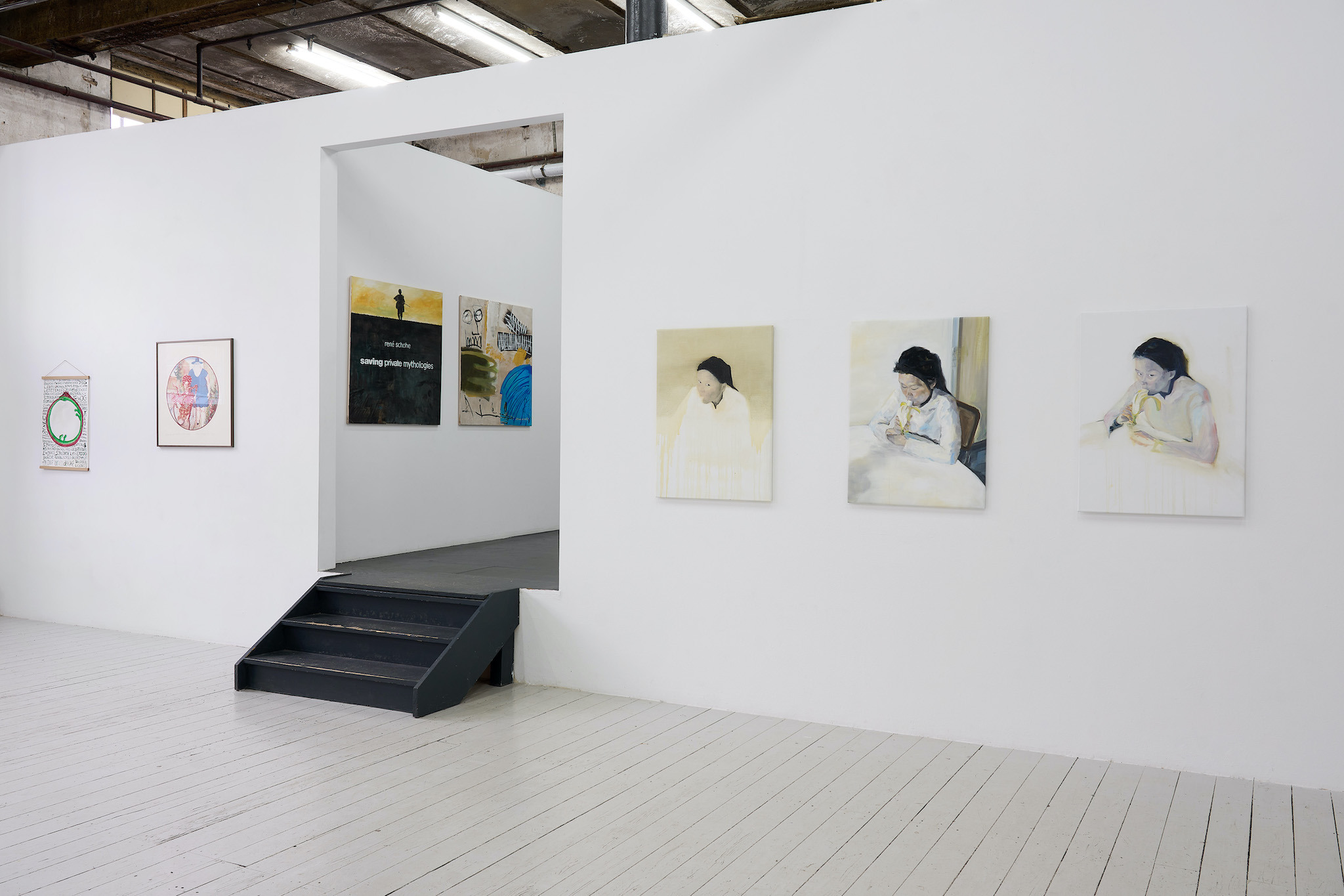 Installation view: "Saving Private Mythologies", galerie intershop, Leipzig