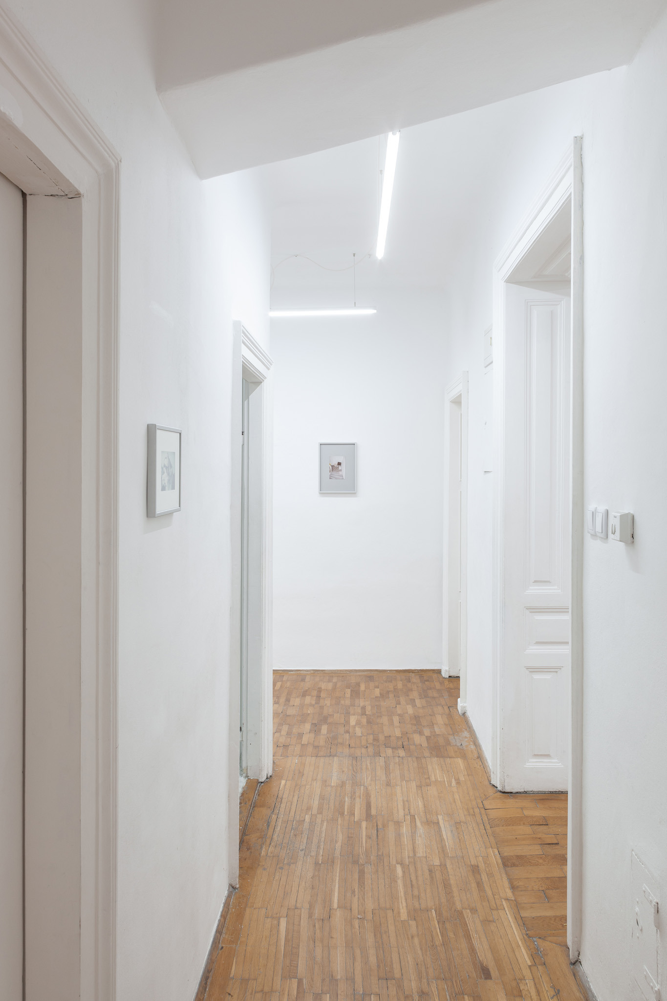 Birke Gorm & Hannah Heilmann, down on the cloth like a thunder shower, 2024, installation view, Loggia, Vienna