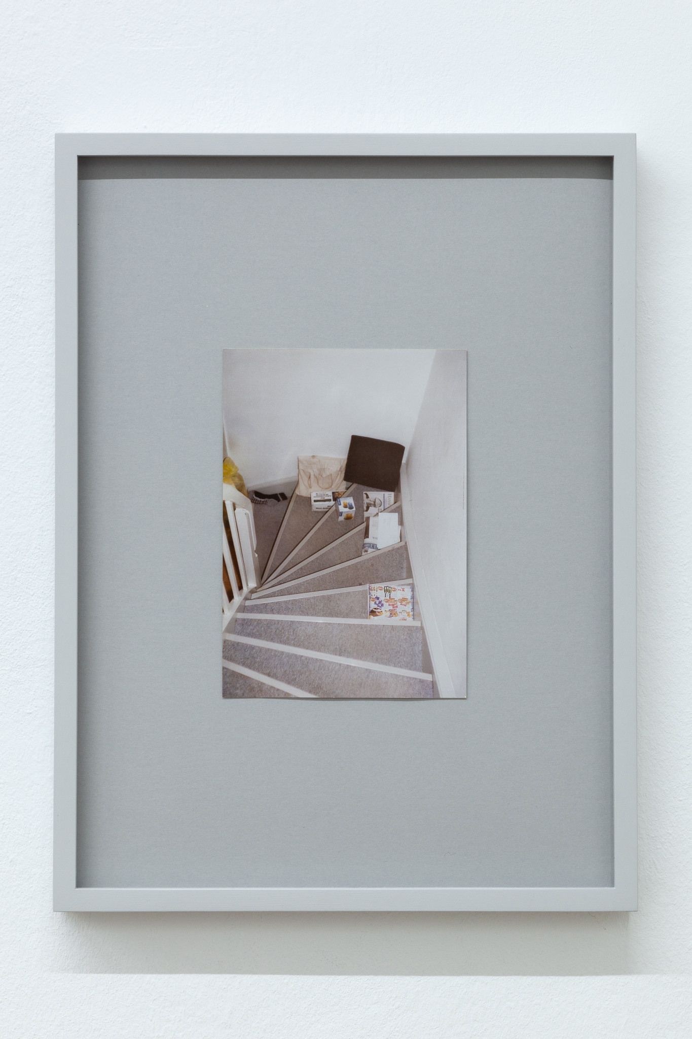 Birke Gorm, before & after (stair shelf), 2009, Framed photograph