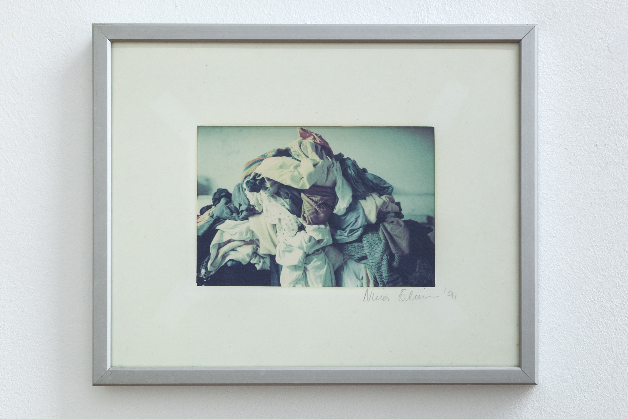 A picture of the laundry pile, by Hannahâs mother Nina Björk ElĂasson, which sheâs had hanging for as long as she can remember