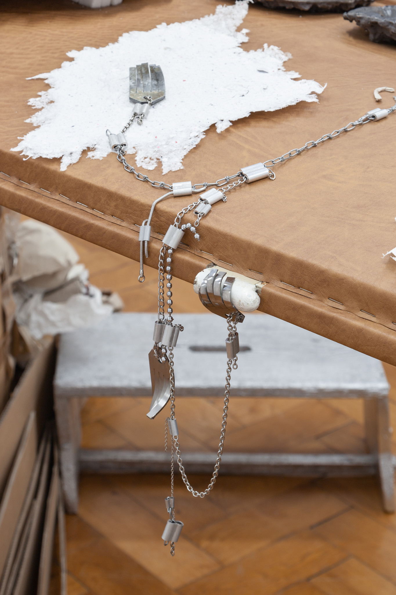 Birke Gorm & Hannah Heilmann, down on the cloth like a thunder shower, 2024, installation view, Loggia, Vienna