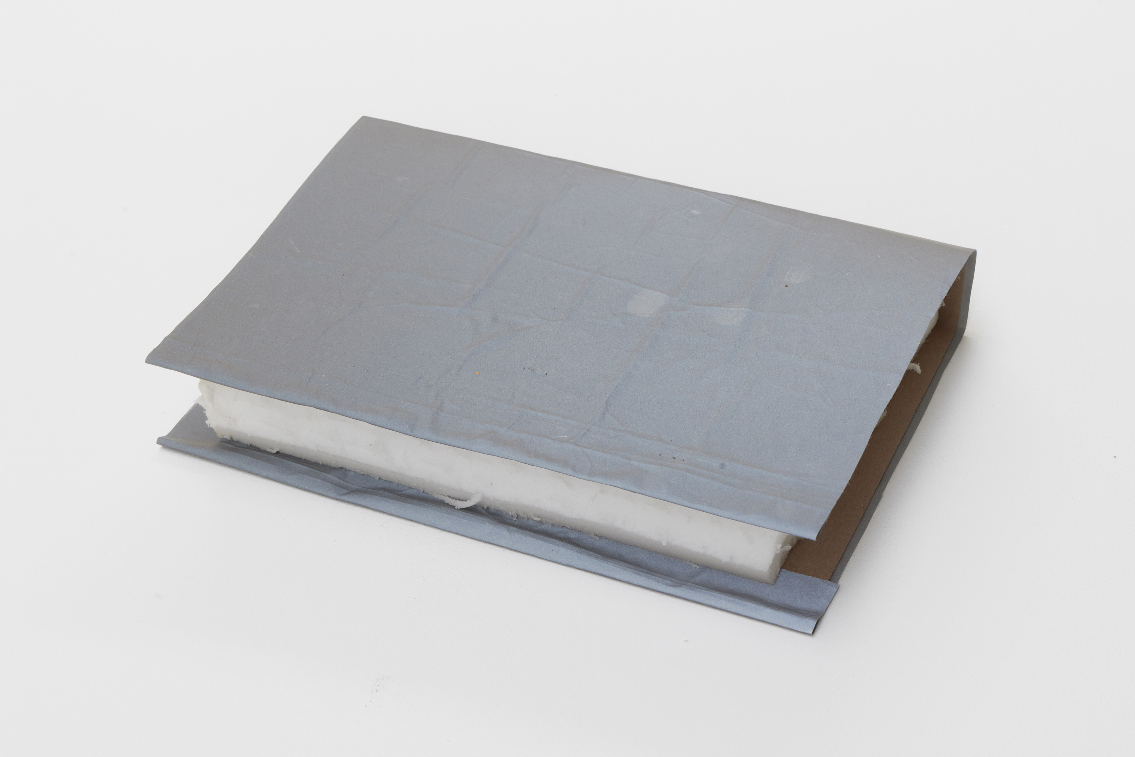 Michael E. Smith, Untitled, 2025, Foam, fabric, 24 × 33 × 4 cm. Courtesy of the artist and Crèvecœur, Paris. Photo: Alex Kostromin