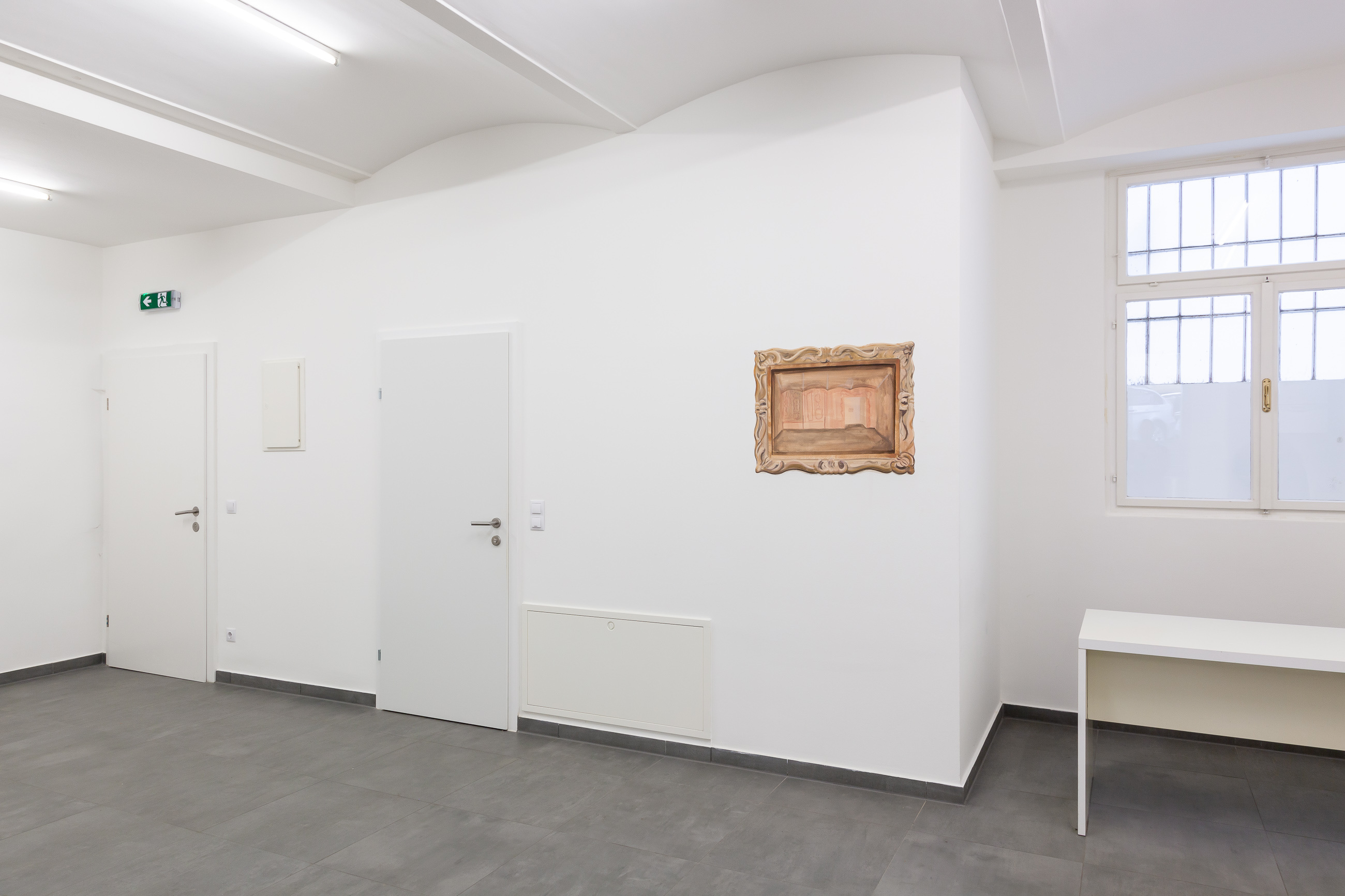 Conversation Piece, 2025, Site-specific painting installation, acrylic and pigment on wall. Variable dimensions. Photo: Flavio Palasciano. Courtsy of the Artist and VIN VIN Vienna / Naples.