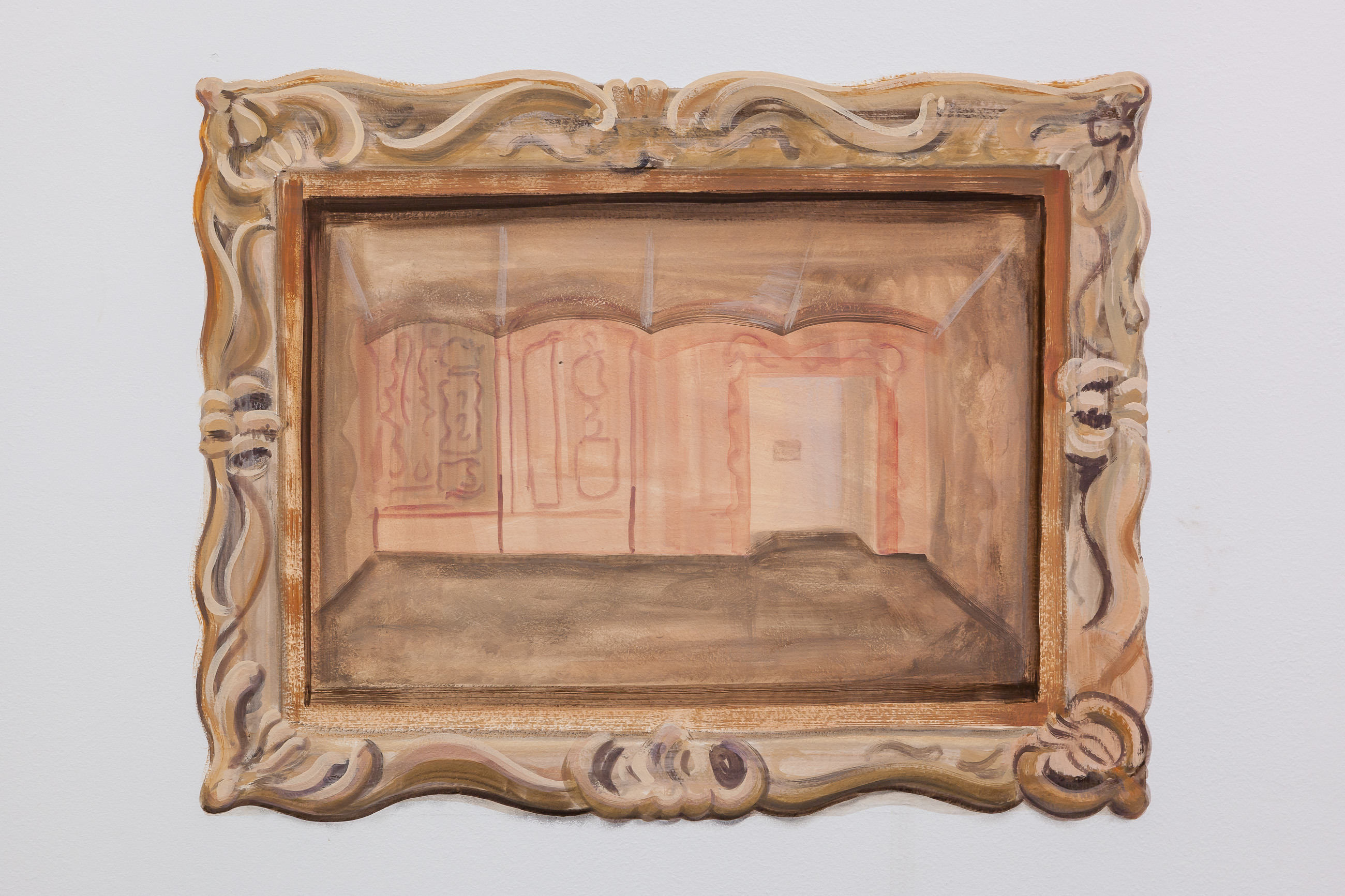 Conversation Piece, 2025, Site-specific painting installation, acrylic and pigment on wall. Variable dimensions. Photo: Flavio Palasciano. Courtsy of the Artist and VIN VIN Vienna / Naples.
