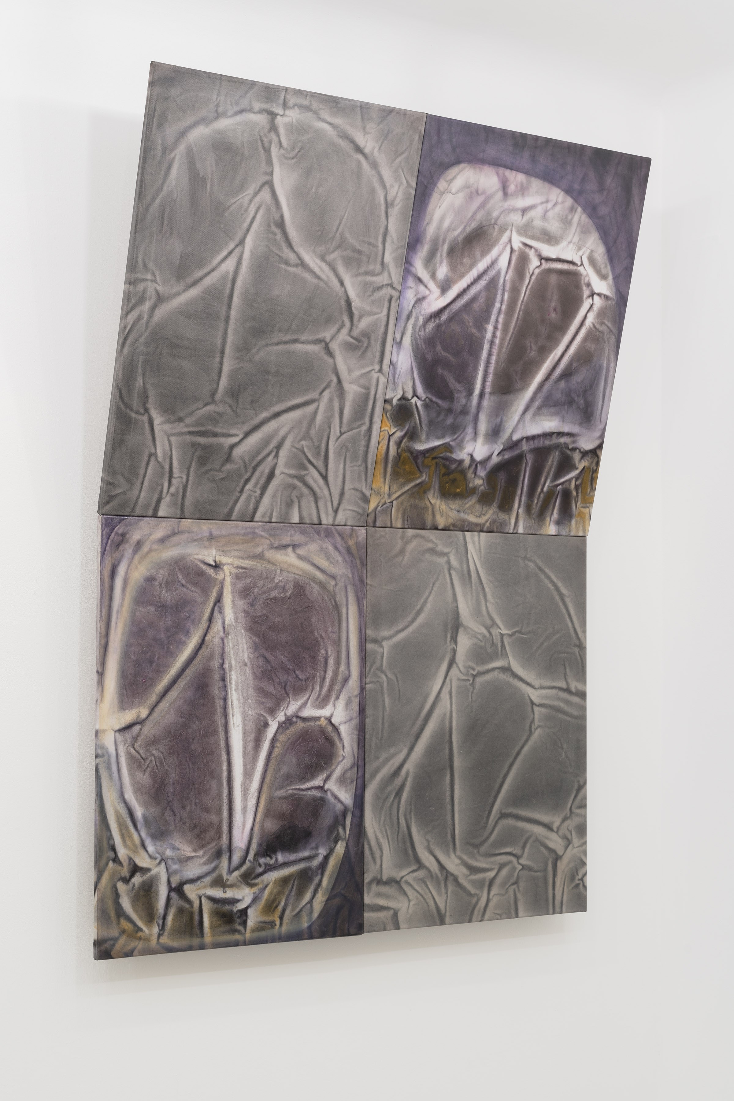 Marielena Stark 1312, 2024, Cochineal, rust, gesso, oil on canvas, 168 Ă 120 Ă 30 cm