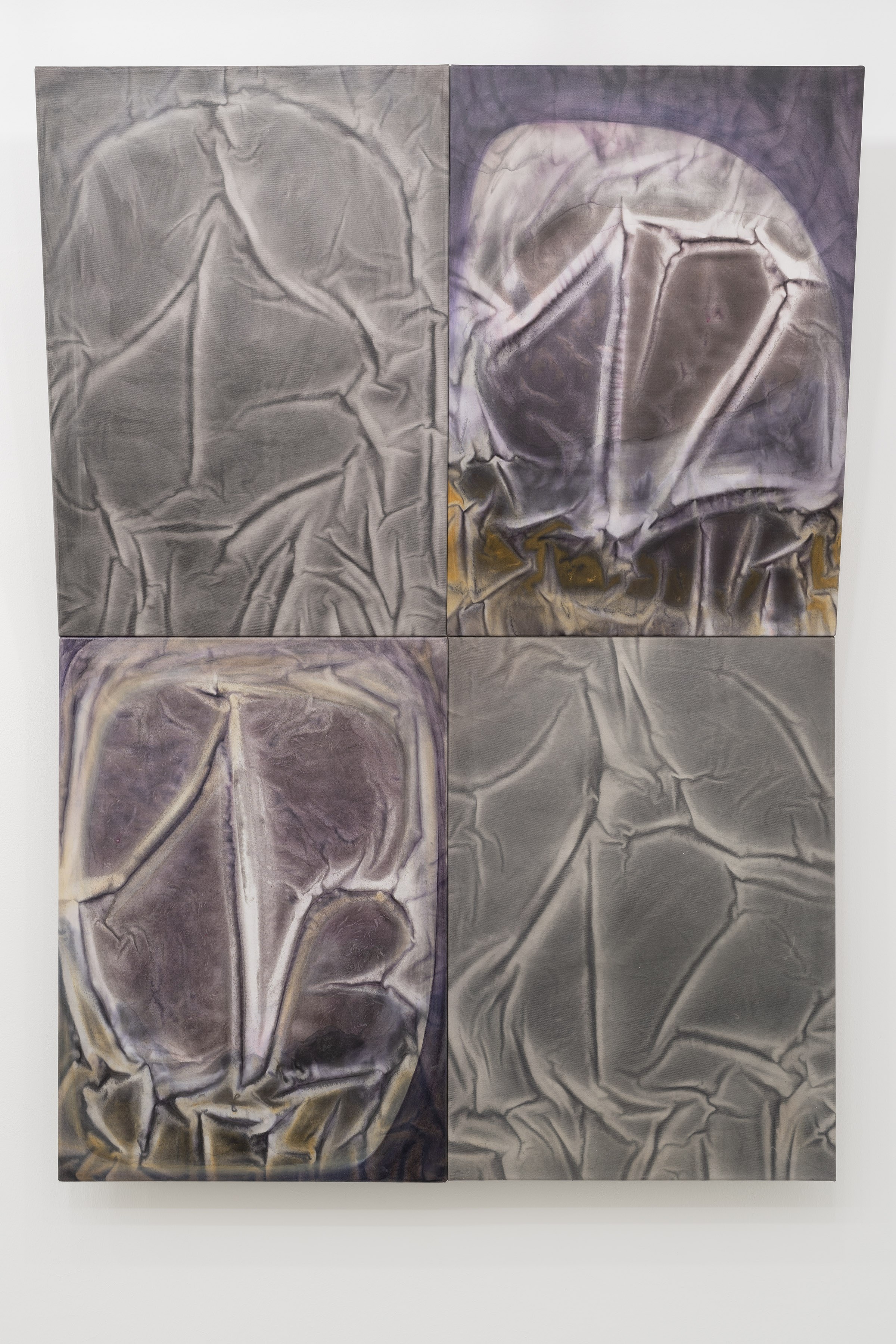Marielena Stark 1312, 2024, Cochineal, rust, gesso, oil on canvas, 168 Ă 120 Ă 30 cm