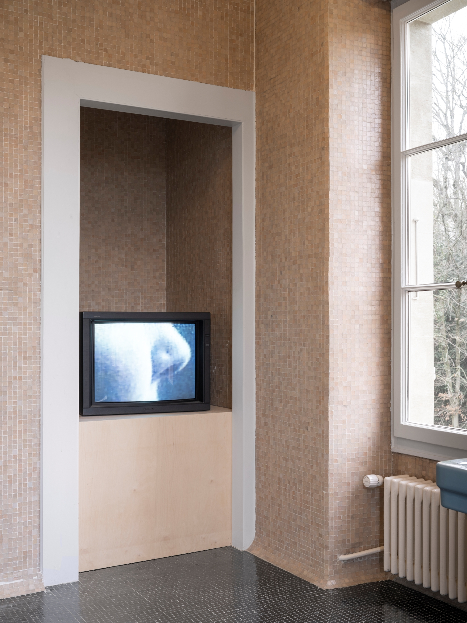 Marta Margnetti, Autorittratto con mamma (pizzicotti), 2024, Villa Bernasconi. Photo by Dylan Perrenoud.