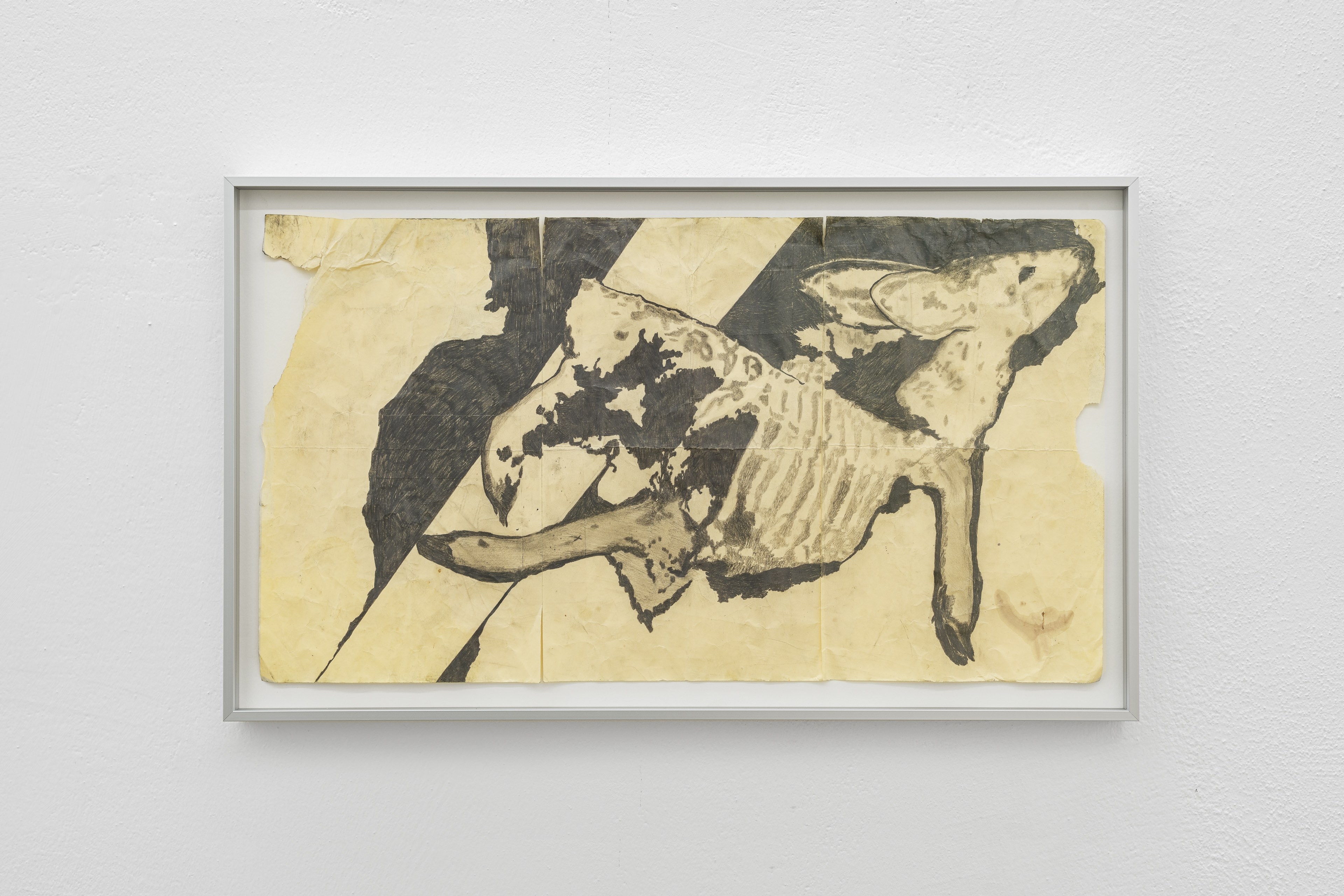 Bri Williams, Deer, 2024 Mechanical pencil on paper, 69,5x42x4 cm, 27.3x16.5x1.5 in