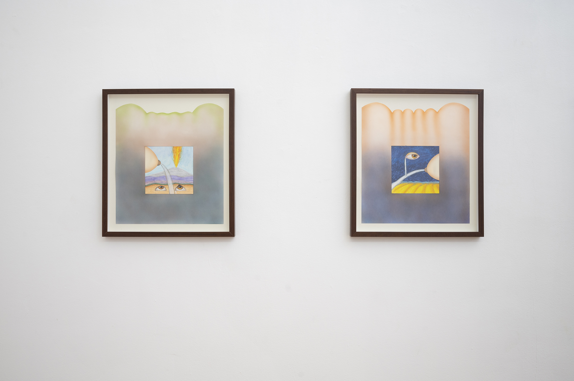 Installation View, Tamar Bochorishvili's Solo Exhibition 'Beyond the Hills' at Gallery Artbeat, Tbilisi, Georgia, 2025. Photo Credit Gallery Artbeat, Tamar Botchorishvili