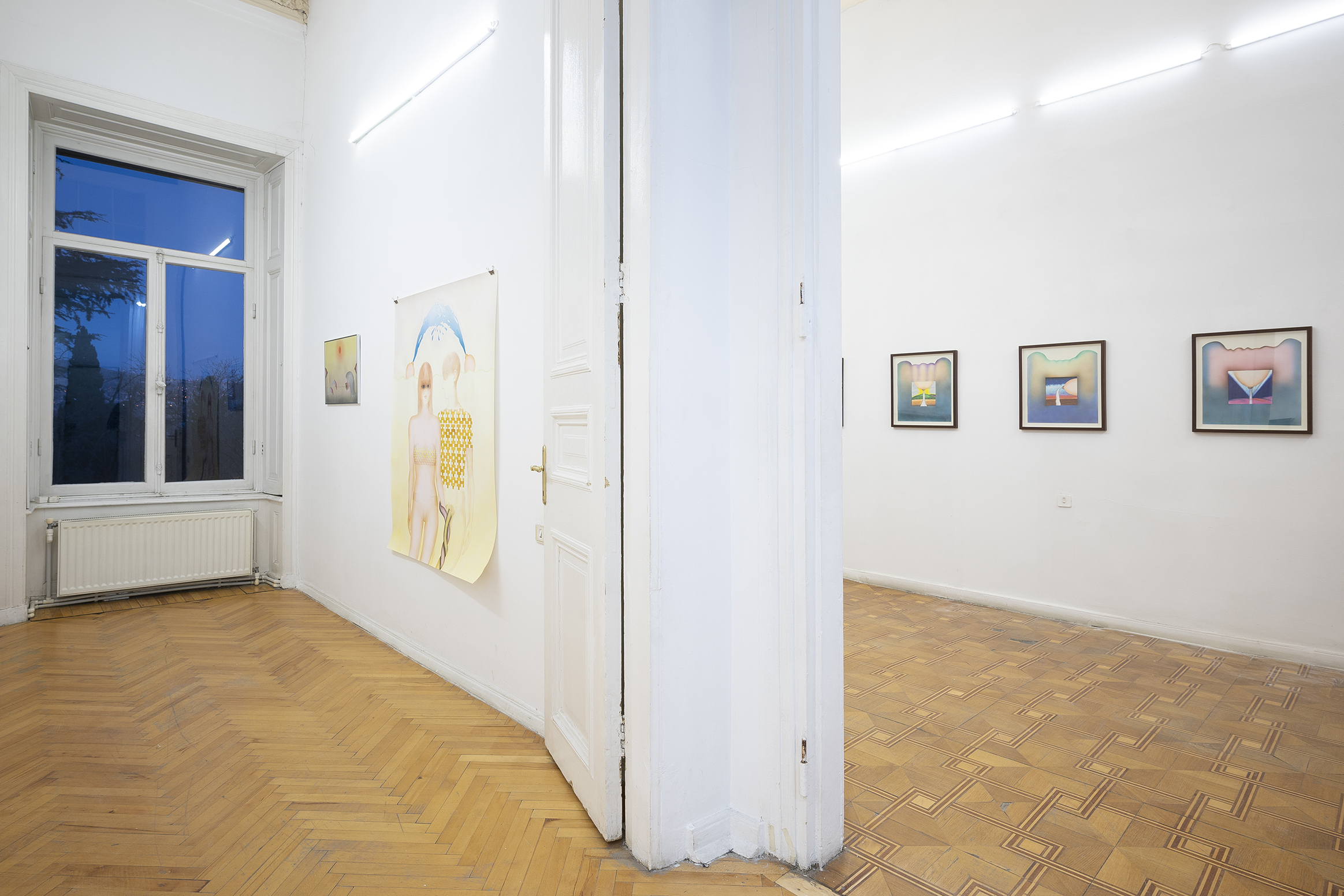 Installation View, Tamar Bochorishvili's Solo Exhibition 'Beyond the Hills' at Gallery Artbeat, Tbilisi, Georgia, 2025. Photo Credit Gallery Artbeat, Tamar Botchorishvili